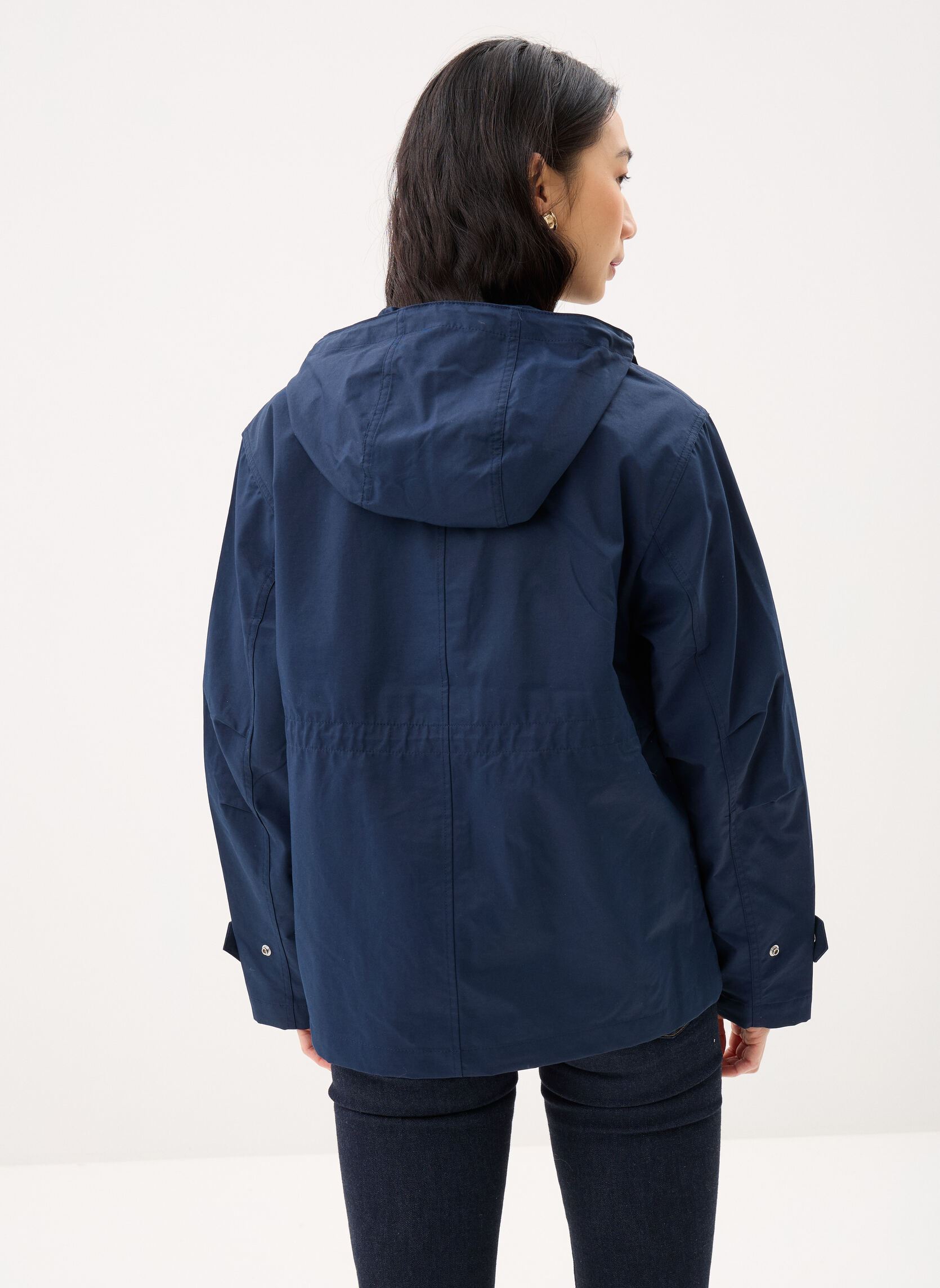 Winterjas Cotton Nylon Utility dames blauw Tommy Hilfiger Winterjas Cotton Nylon Utility dames blauw DARK NIGHT NAVY