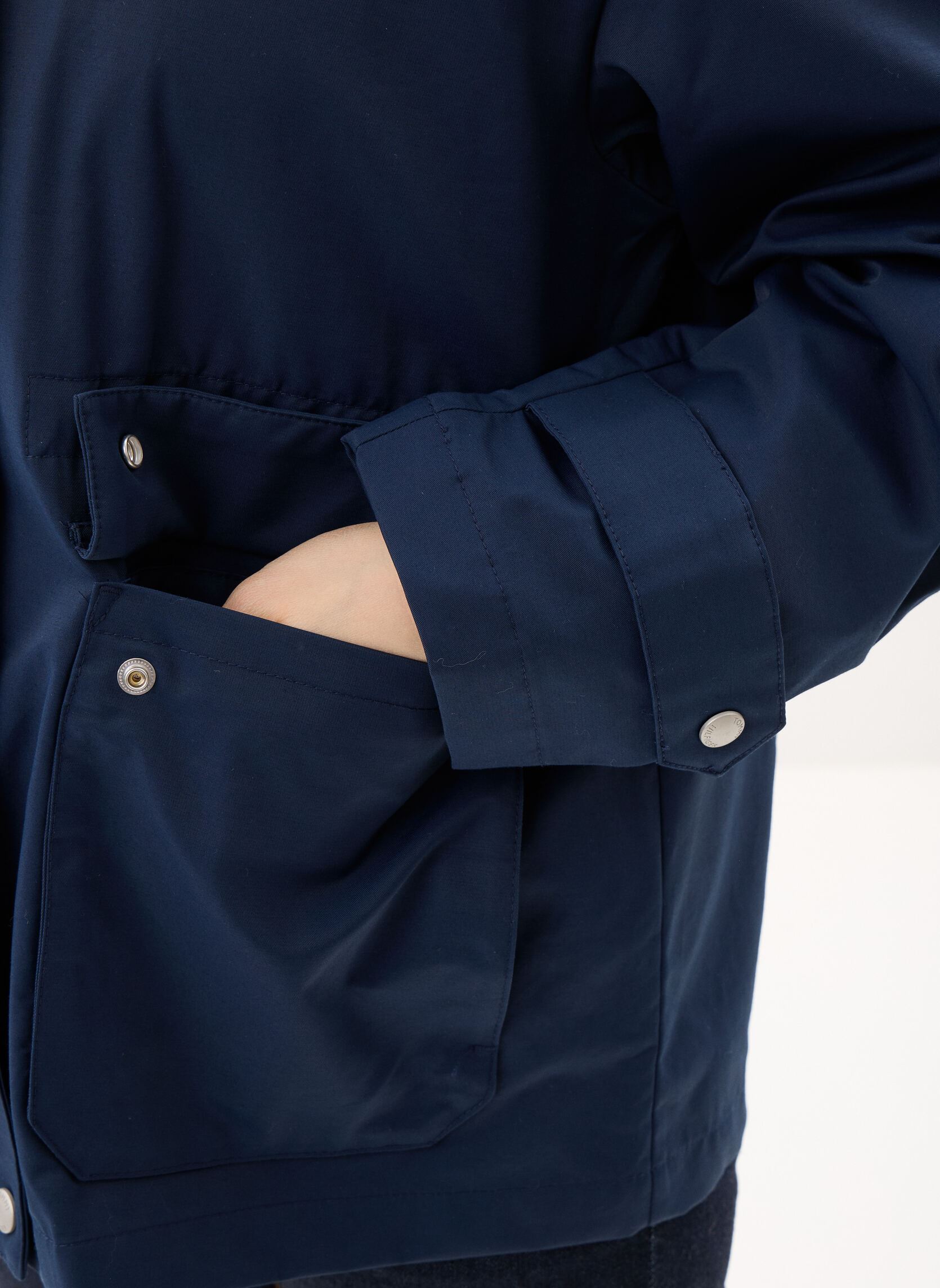 Winterjas Cotton Nylon Utility dames blauw Tommy Hilfiger Winterjas Cotton Nylon Utility dames blauw DARK NIGHT NAVY