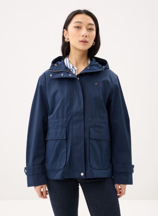 Tommy Hilfiger Parkas Cotton Nylon Utility femme bleu