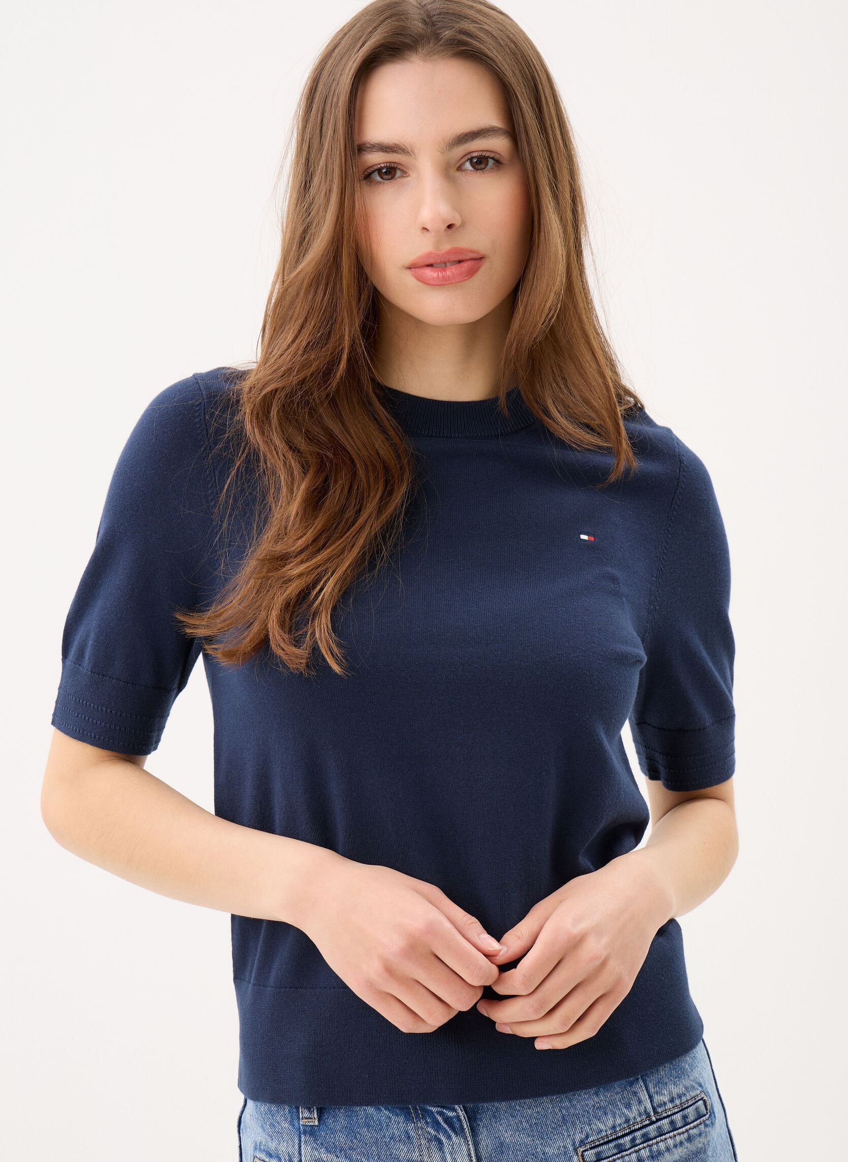 Vêtements Tommy Hilfiger Co Jersey Fine Gg C WW0WW49705 pour - vue 1