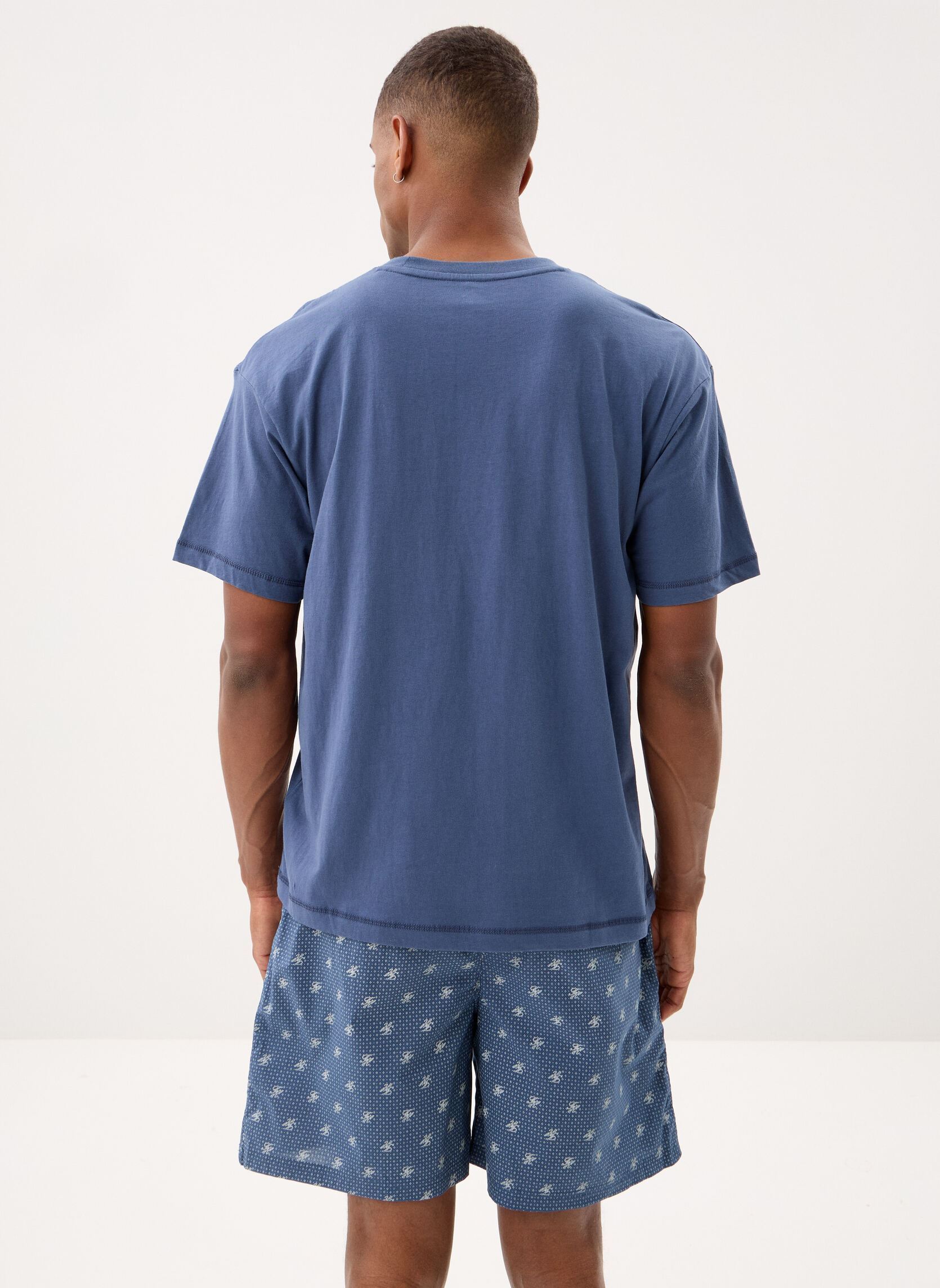 Shorts Ss Woven Short Print herren blau Tommy Hilfiger Shorts Ss Woven Short Print herren blau AEGEAN SEA/TH SCRIPT GEO