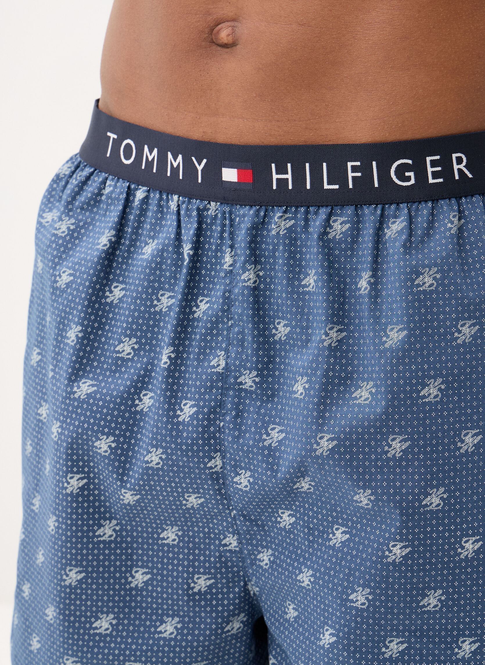 Shorts Ss Woven Short Print herren blau Tommy Hilfiger Shorts Ss Woven Short Print herren blau AEGEAN SEA/TH SCRIPT GEO