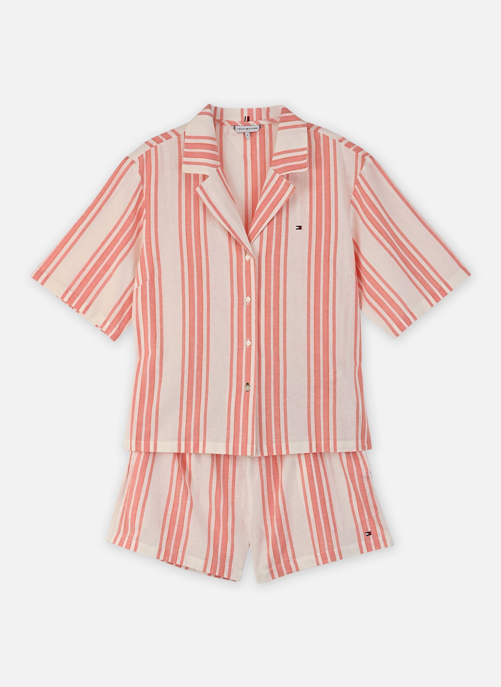 Vêtements Tommy Hilfiger Ss Shirt Linen Pj Sh pour - vue 1