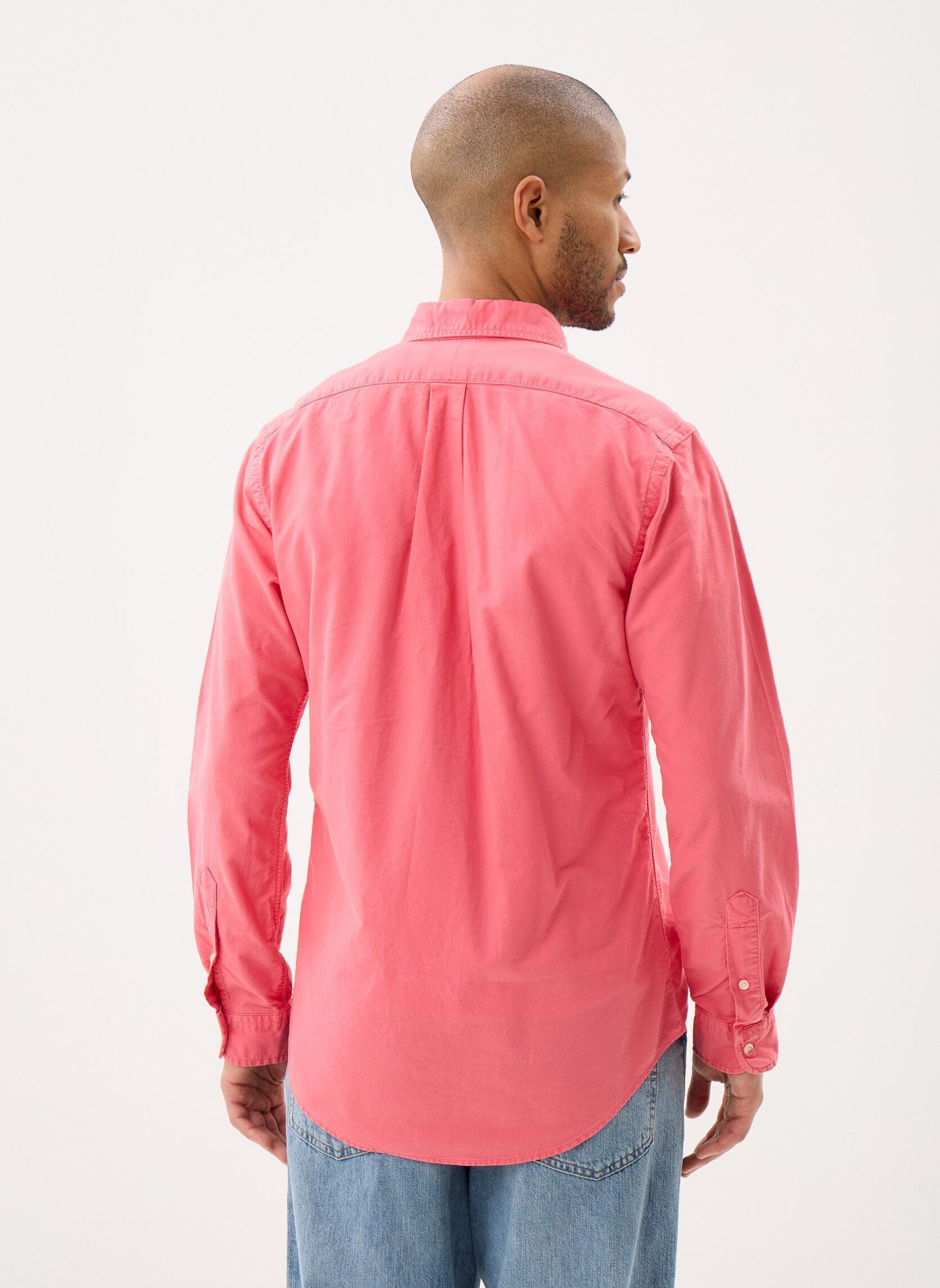 Chemises Chemise Oxford Custom Fit 710805564 homme rouge Polo Ralph Lauren Chemises Chemise Oxford Custom Fit 710805564 homme rouge Pale Red