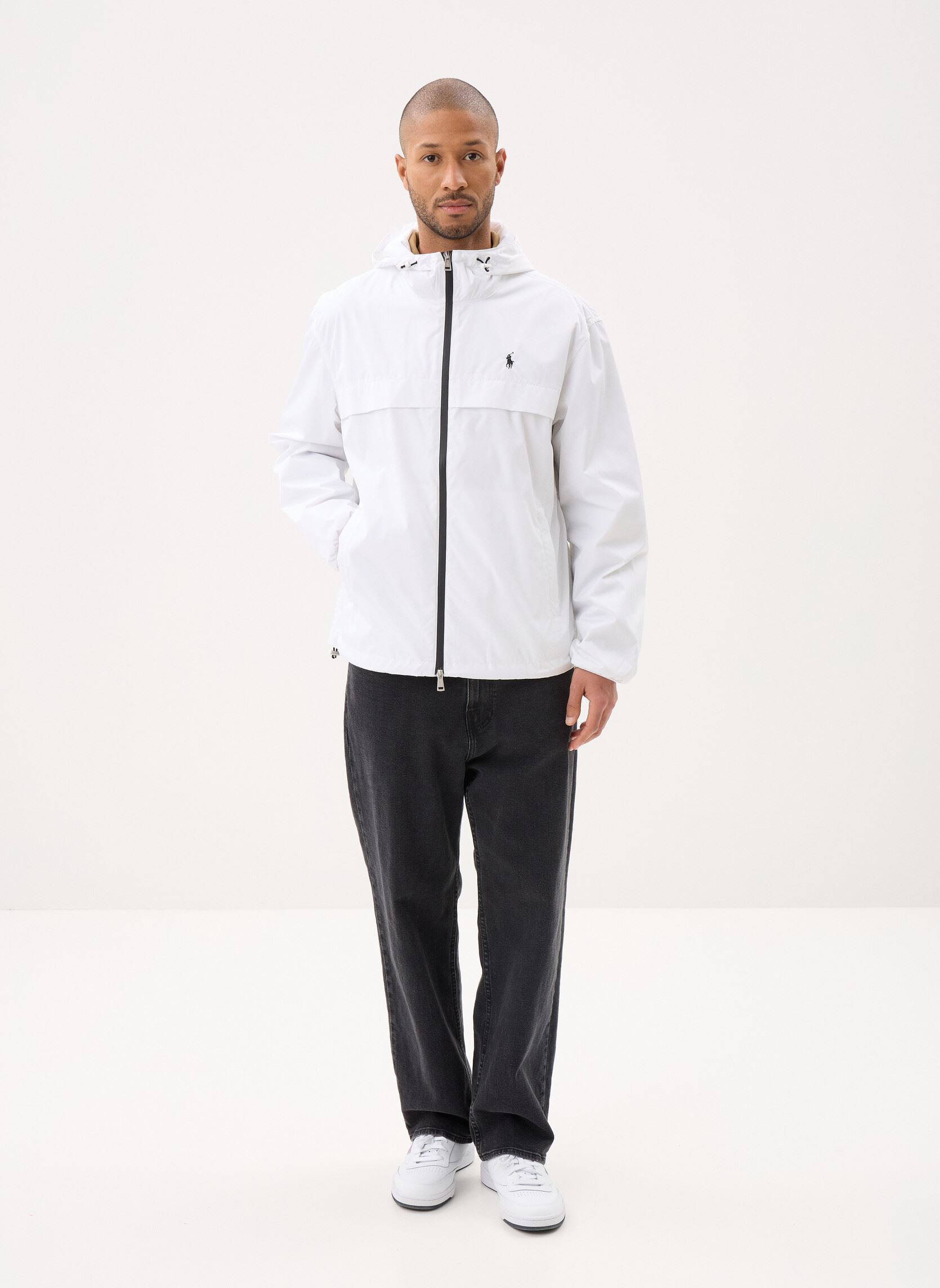 Windjacks Veste légère à capuche heren wit Polo Ralph Lauren Windjacks Veste légère à capuche heren wit Ceramic White