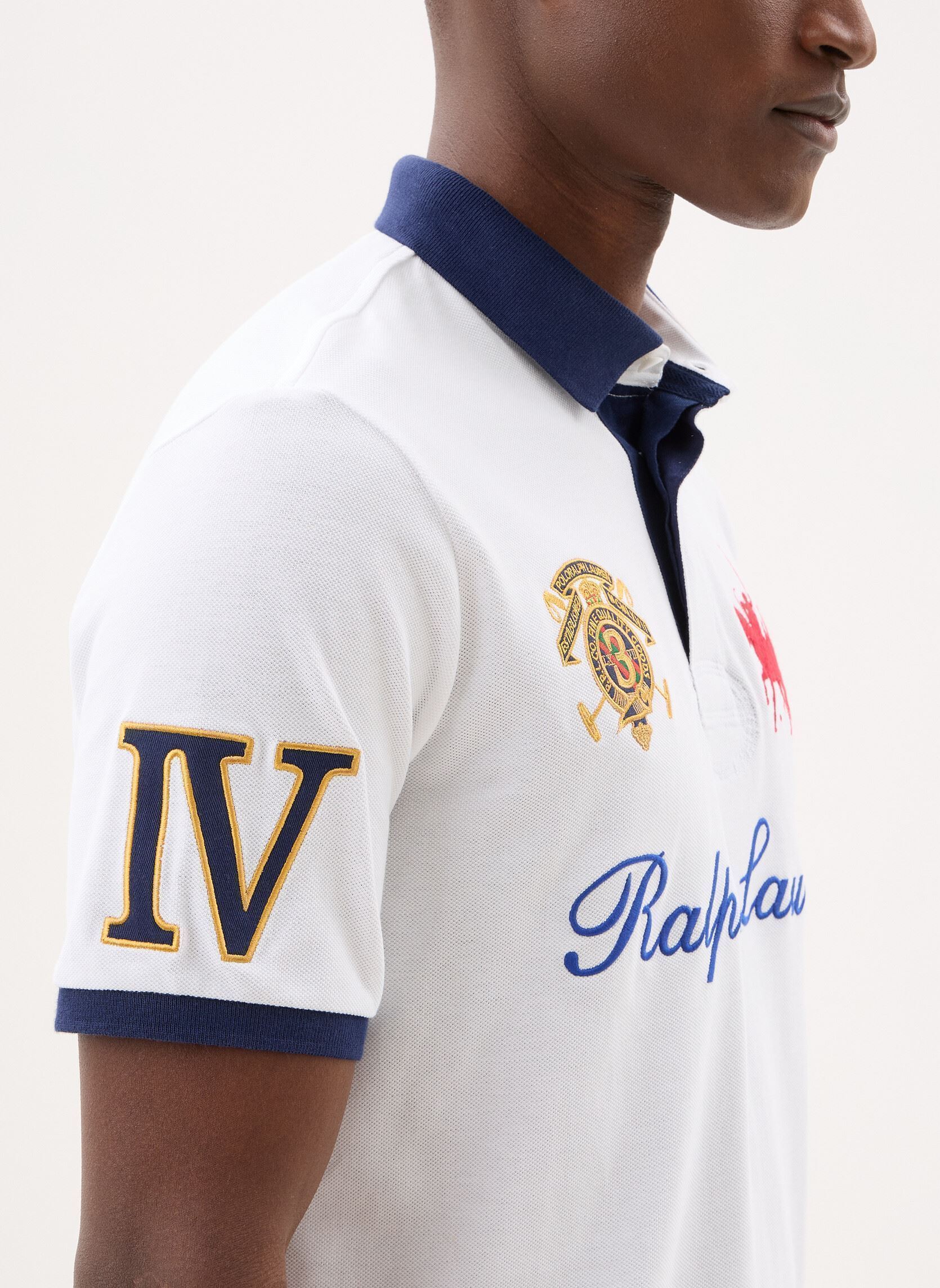 Polos manches courtes Polo classique à écusson en piqué homme blanc Polo Ralph Lauren Polos manches courtes Polo classique à écusson en piqué homme blanc White