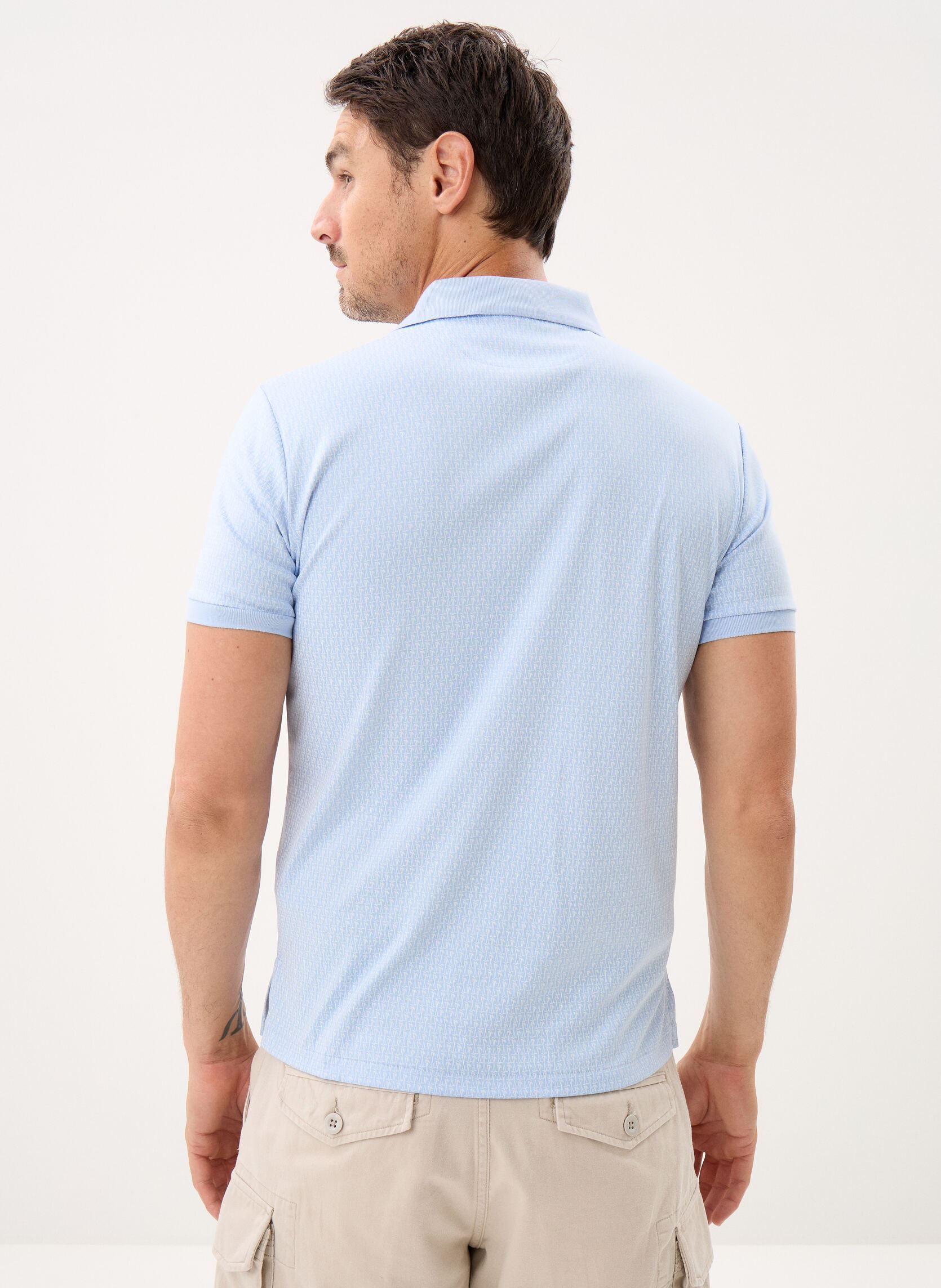 Polo's Polo classique en piqué heren blauw Polo Ralph Lauren Polo's Polo classique en piqué heren blauw MINI MALLETS-OFFICE BLUE