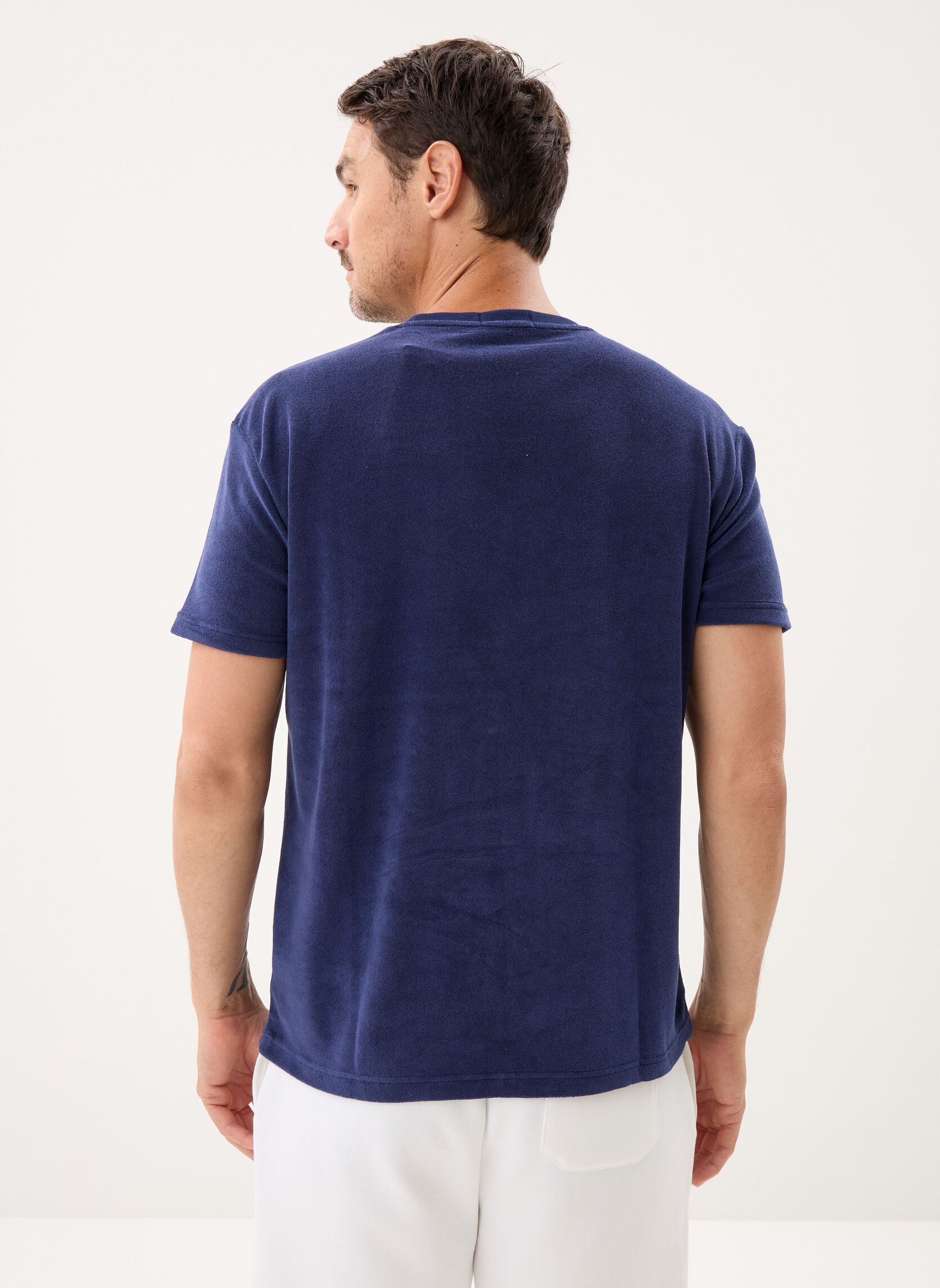 Tee-shirts T-shirt en jersey à col rond 710A12492 homme bleu Polo Ralph Lauren Tee-shirts T-shirt en jersey à col rond 710A12492 homme bleu NEWPORT NAVY