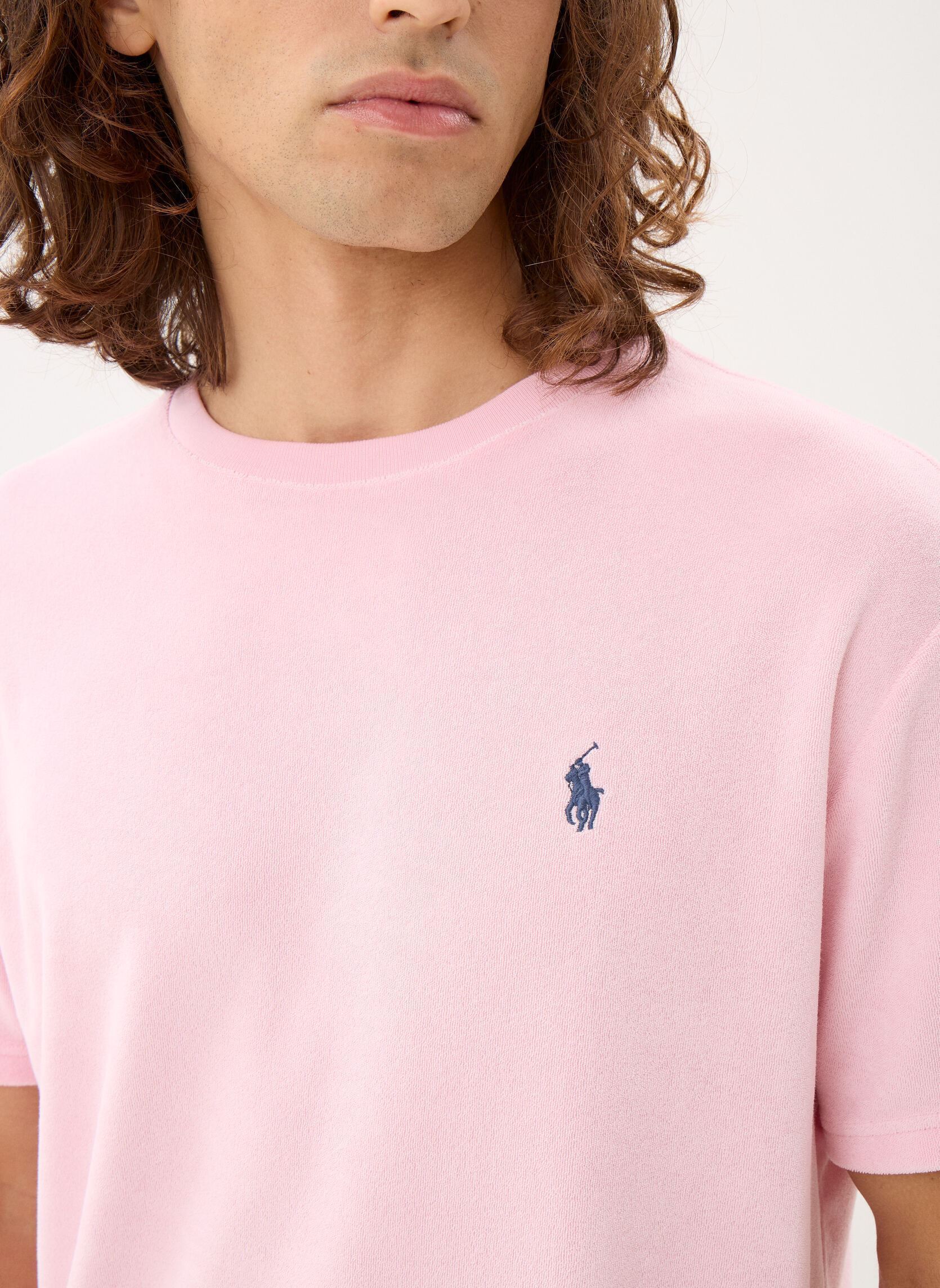 T-shirts T-shirt en jersey à col rond 710A12492 heren roze Polo Ralph Lauren T-shirts T-shirt en jersey à col rond 710A12492 heren roze GARDEN PINK