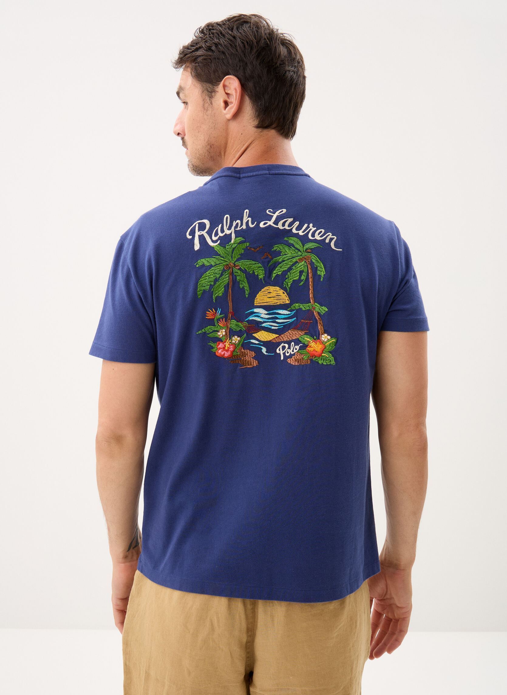 T-Shirts T-shirt Polo Bear en Jersey herren blau Polo Ralph Lauren T-Shirts T-shirt Polo Bear en Jersey herren blau DARK COBALT