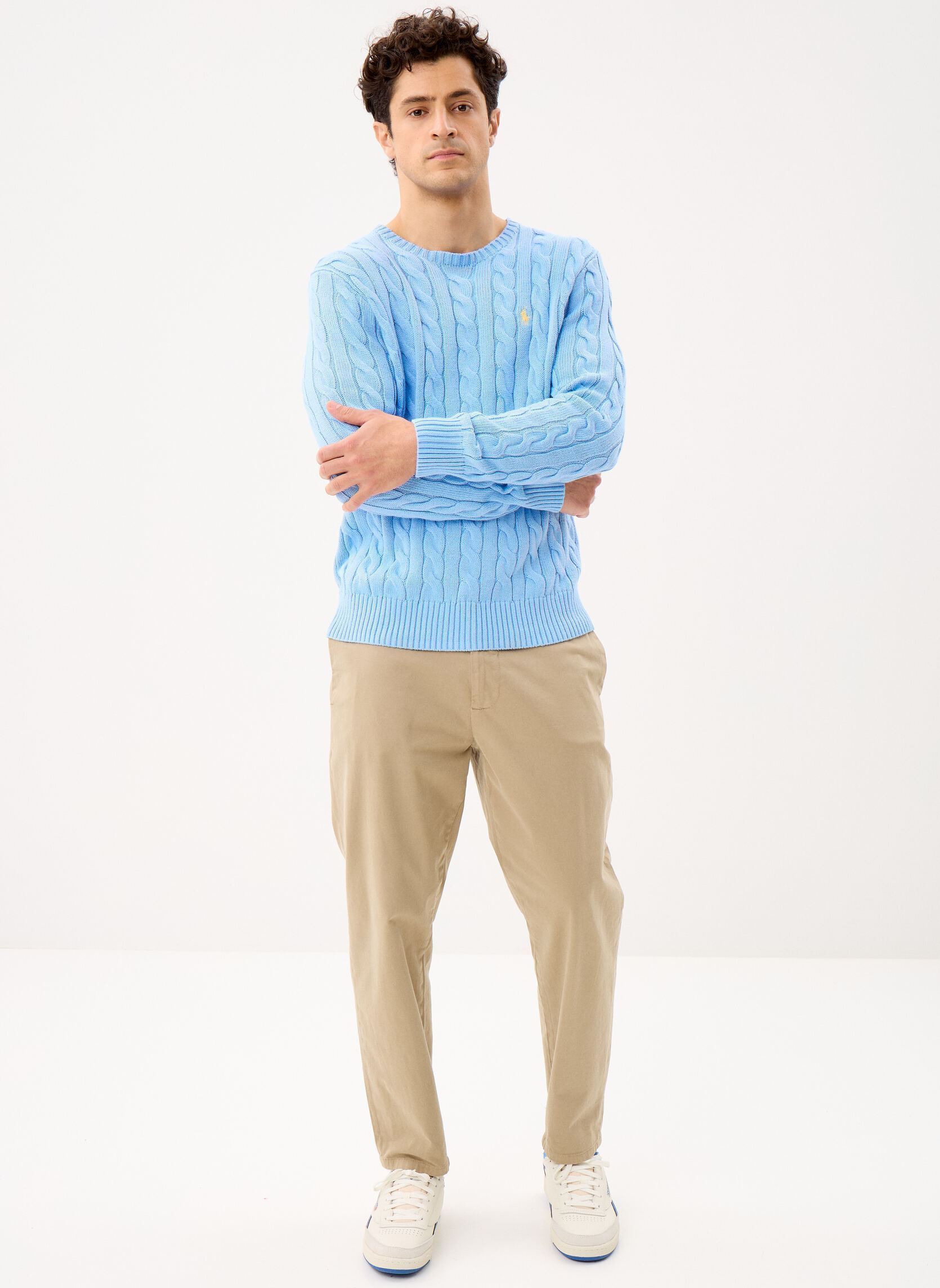 Pullover Pull en coton torsadé herren blau Polo Ralph Lauren Pullover Pull en coton torsadé herren blau AUSTIN BLUE