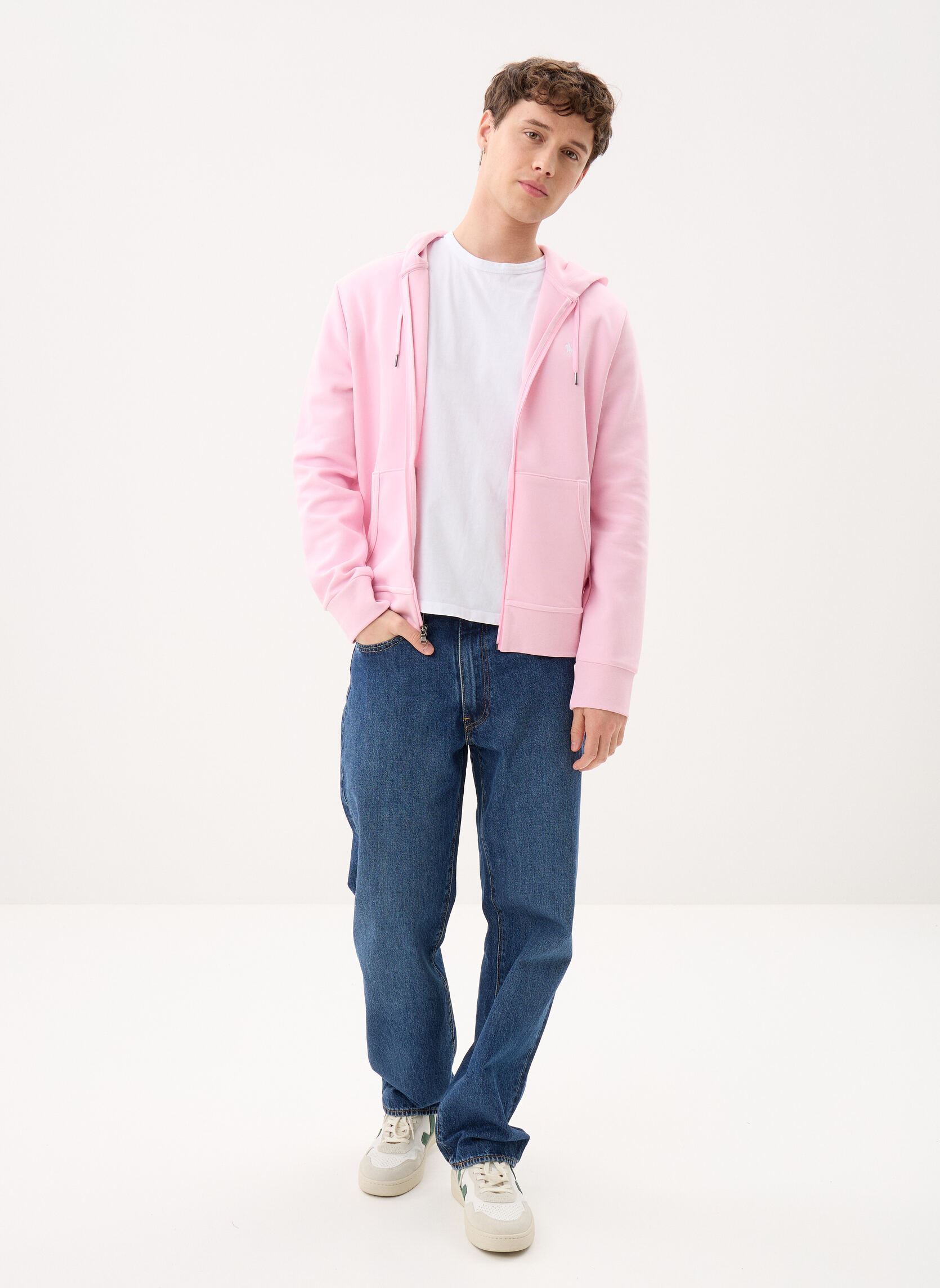 Sweatshirts mit Reißverschluss Sweat À Capuche En Maille Double 7108882 herren rosa Polo Ralph Lauren Sweatshirts mit Reißverschluss Sweat À Capuche En Maille Double 7108882 herren rosa CARMEL PINK/C1730