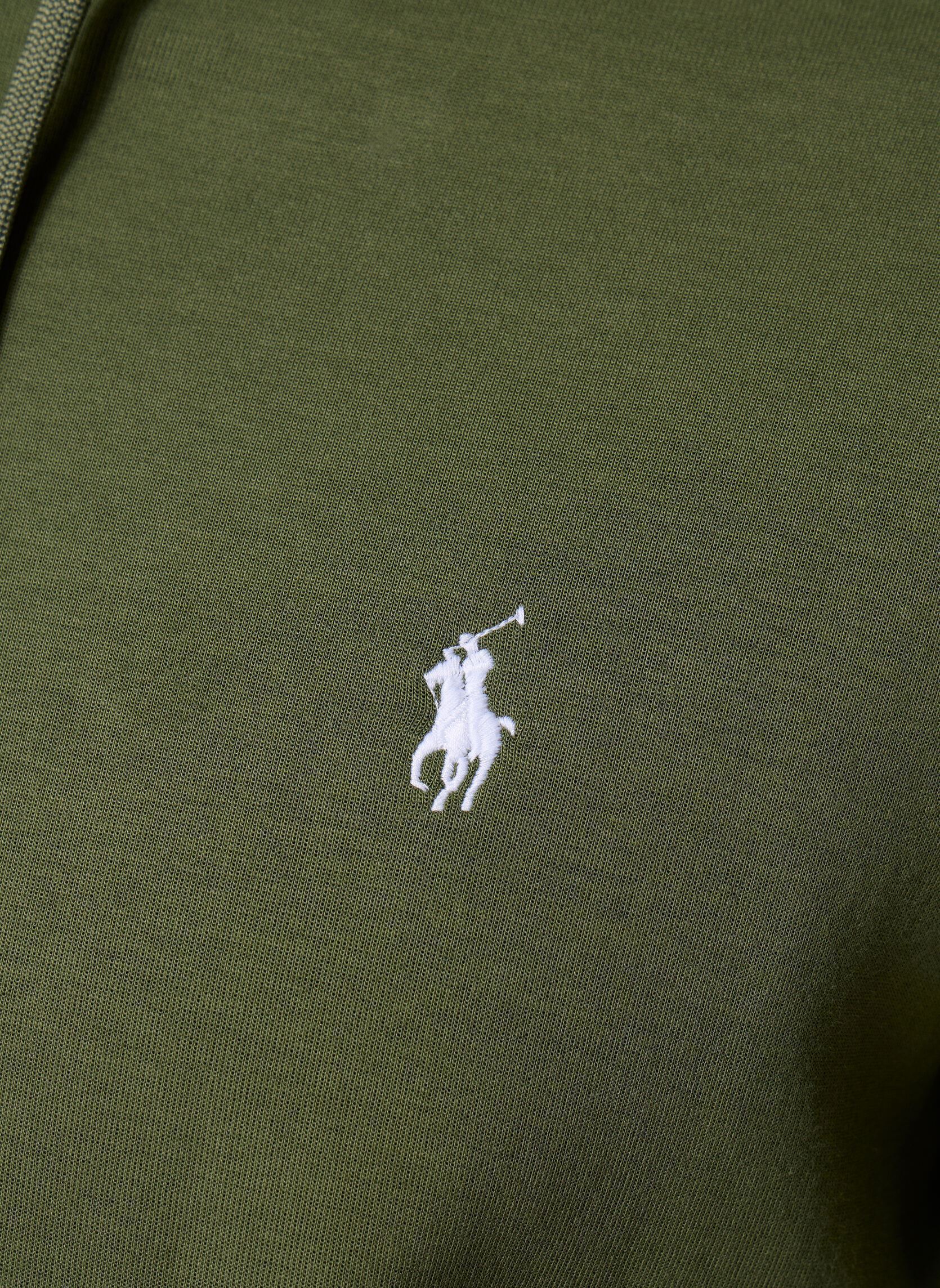 Sweats zippés Sweat À Capuche En Maille Double 7108882 homme vert Polo Ralph Lauren Sweats zippés Sweat À Capuche En Maille Double 7108882 homme vert SUPPLY OLIVE/C1730
