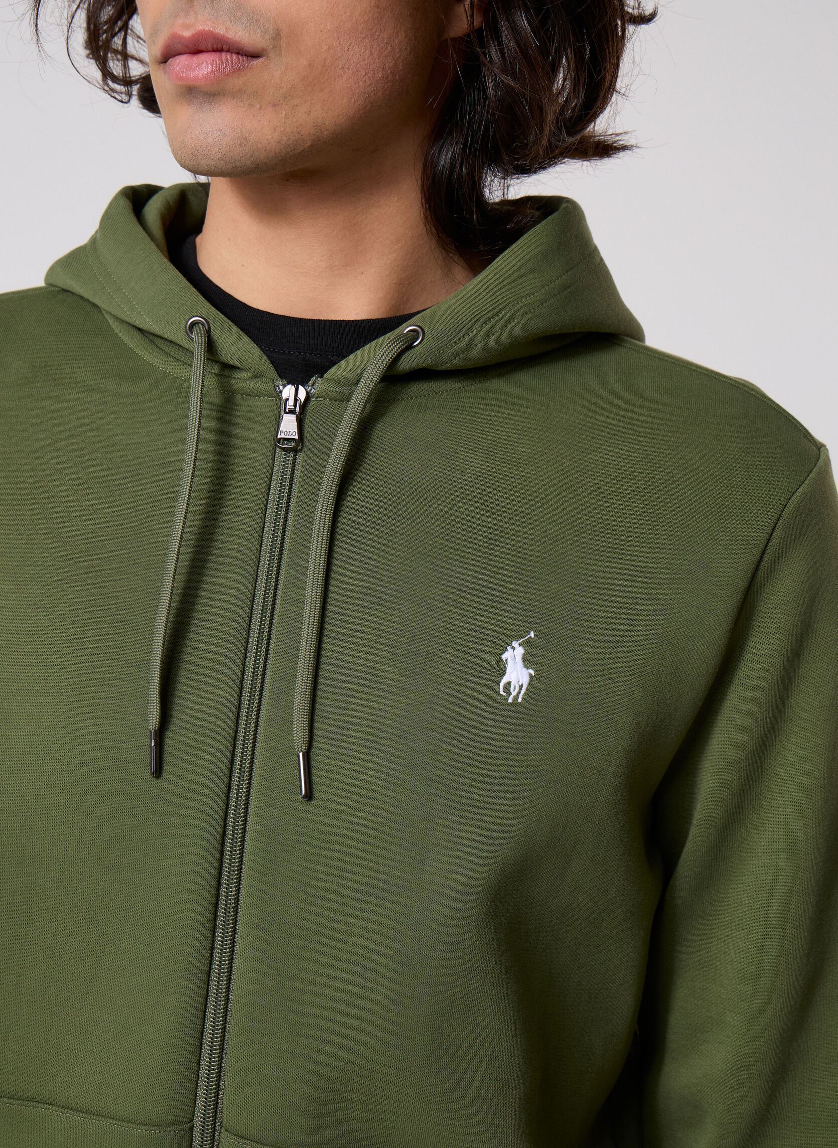 Sweats zippés Sweat À Capuche En Maille Double 7108882 homme vert Polo Ralph Lauren Sweats zippés Sweat À Capuche En Maille Double 7108882 homme vert SUPPLY OLIVE/C1730