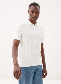 Pullover Pull torsadé à col polo en coton herren weiß Polo Ralph Lauren Pullover Pull torsadé à col polo en coton herren weiß DECKWASH WHITE W/ NAVY PP