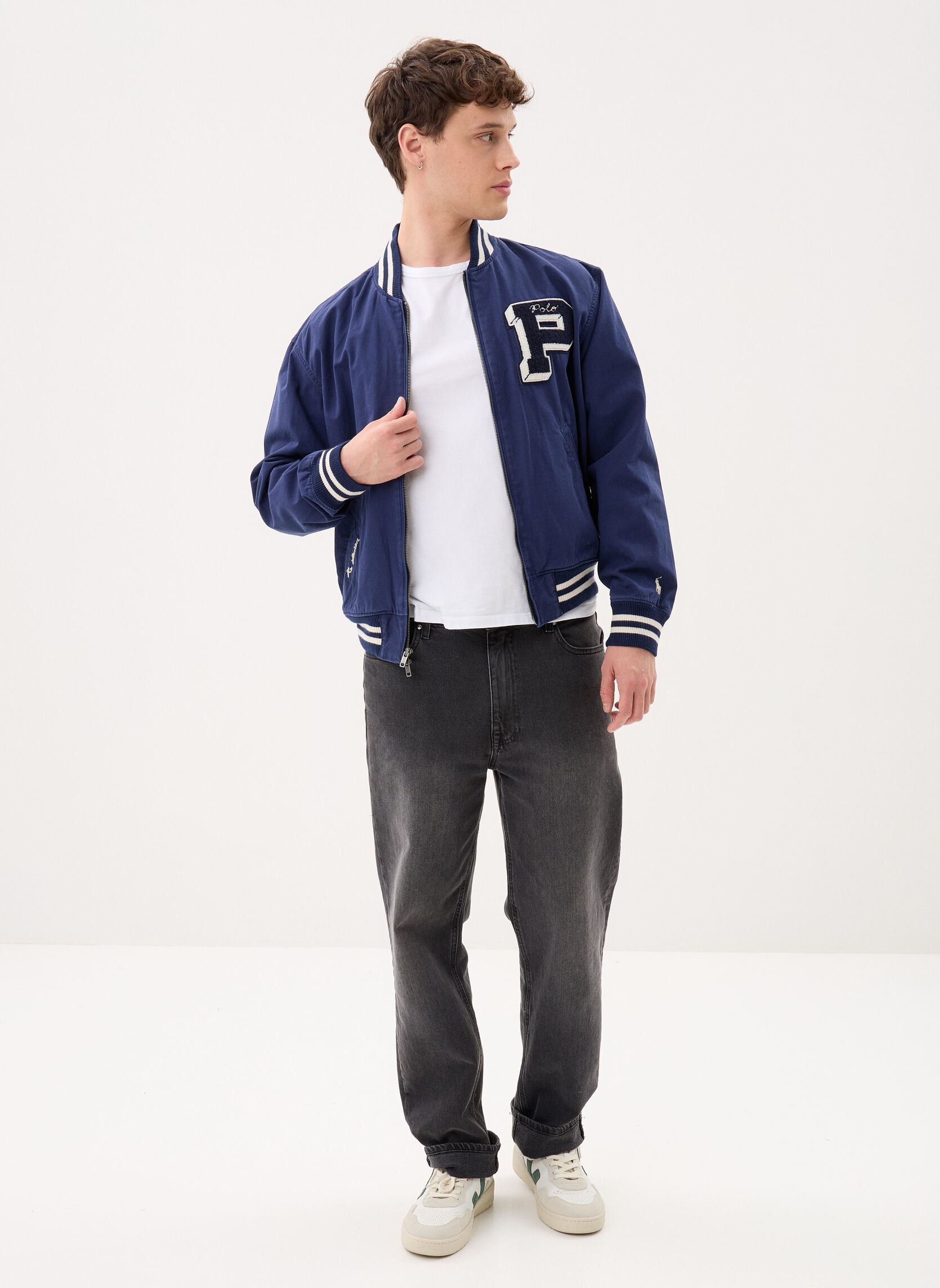 Bomberjacks Veste à motif en molleton heren blauw Polo Ralph Lauren Bomberjacks Veste à motif en molleton heren blauw NEWPORT NAVY