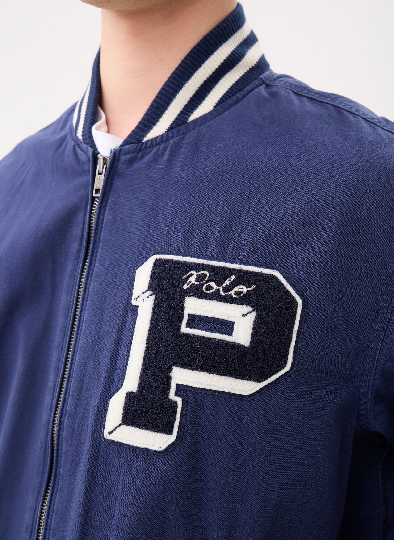 Bomberjacks Veste à motif en molleton heren blauw Polo Ralph Lauren Bomberjacks Veste à motif en molleton heren blauw NEWPORT NAVY