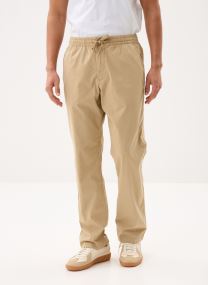 Rechte broeken Pantalon en coton stretch heren beige