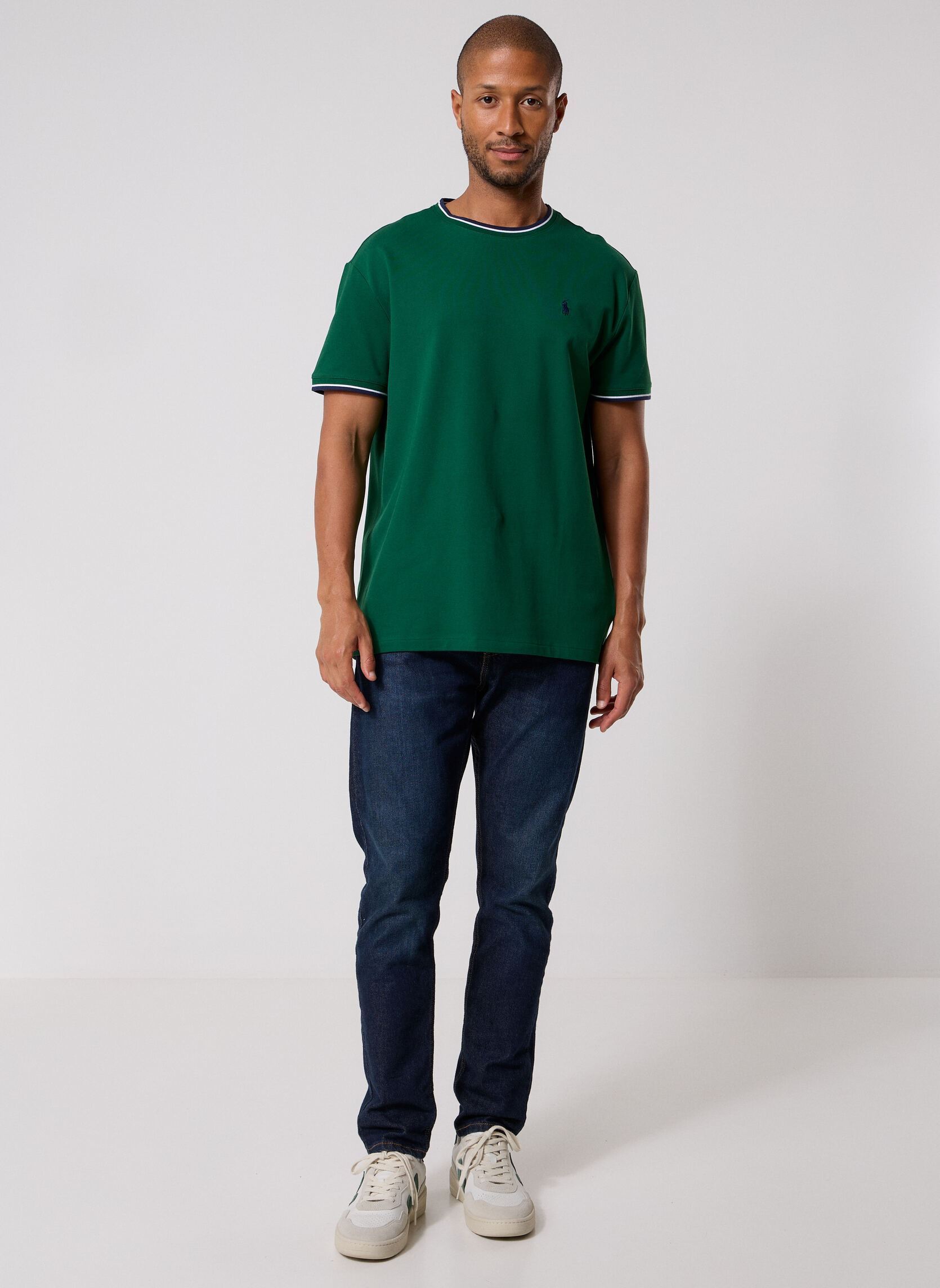 Tee-shirts T-shirt Classic Fit en piqué stretch homme vert Polo Ralph Lauren Tee-shirts T-shirt Classic Fit en piqué stretch homme vert NEW FOREST/C7927