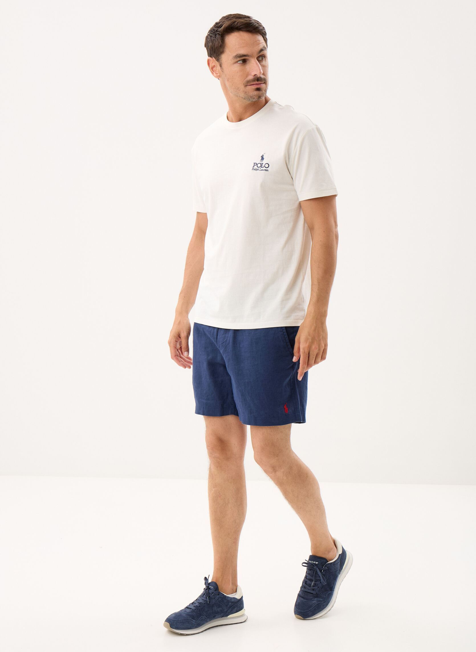 Shorts Short Polo prepster en lin 15 cm heren blauw Polo Ralph Lauren Shorts Short Polo prepster en lin 15 cm heren blauw NEWPORT NAVY