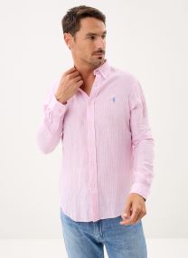 Hemden Chemise à rayures en lin heren blauw