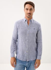 Hemden Chemise à rayures en lin heren blauw