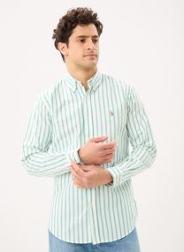 Hemden Chemise Oxford à rayures Custom Fit 710B herren grün