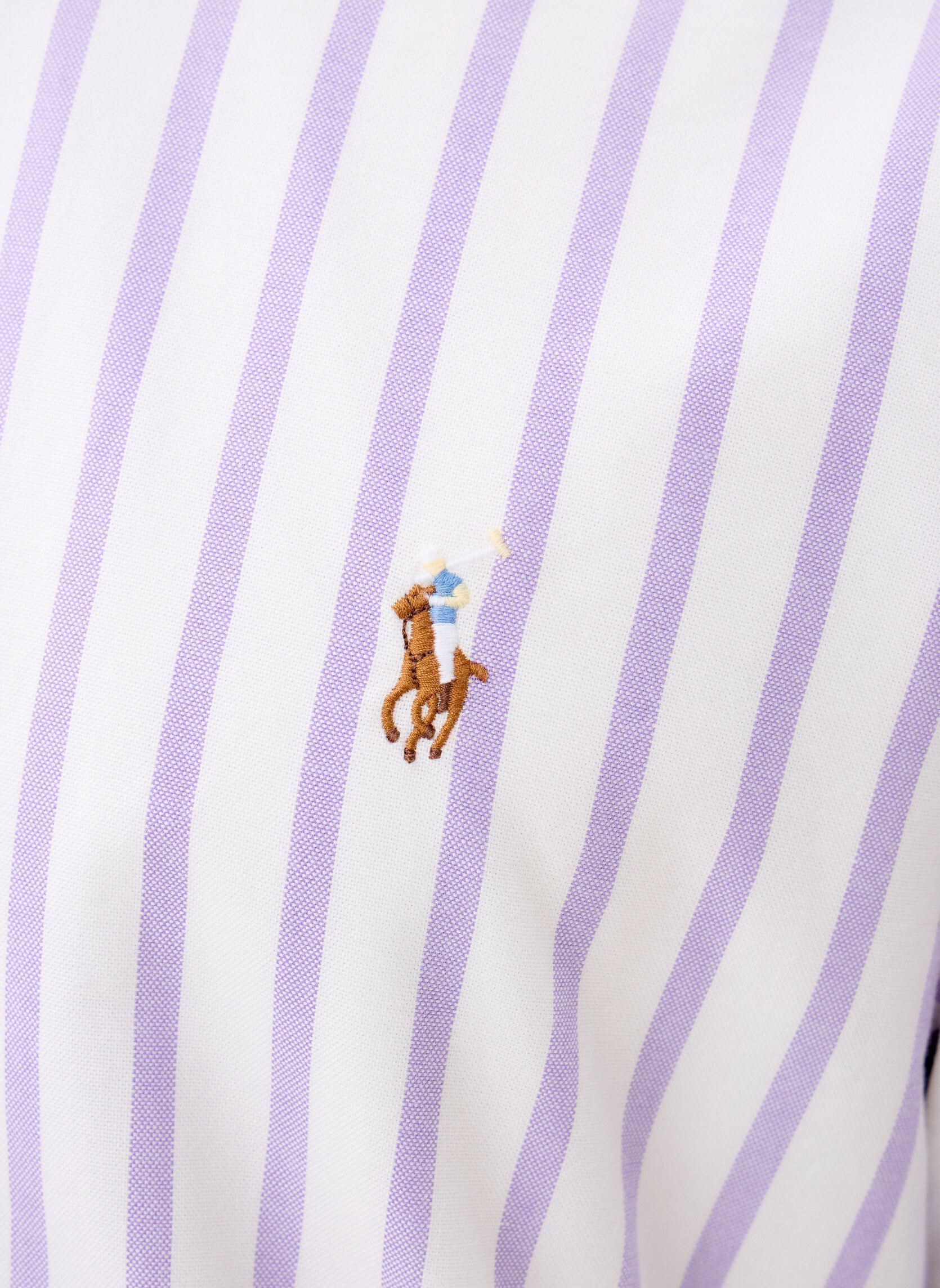 Chemises Chemise Oxford à rayures Custom Fit 710B homme violet Polo Ralph Lauren Chemises Chemise Oxford à rayures Custom Fit 710B homme violet 5149E THISTLE WHITE