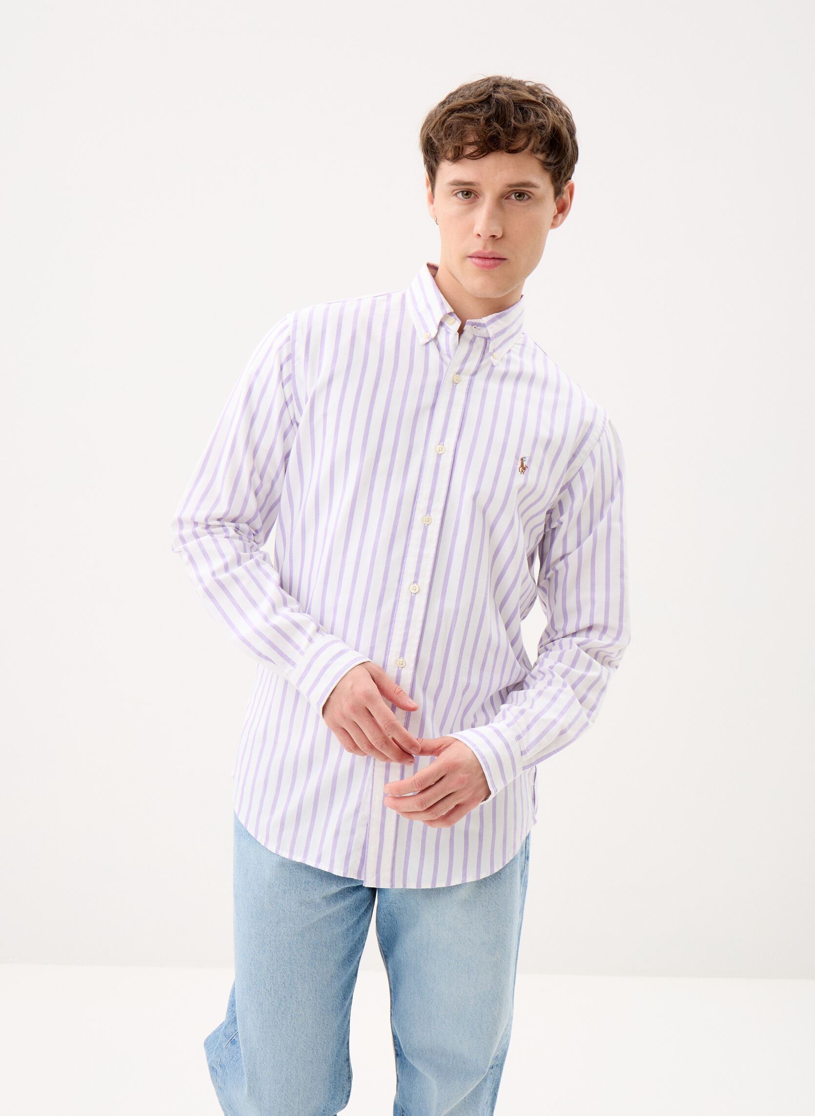 Chemise Oxford à rayures Custom Fit 710B by Polo Ralph Lauren