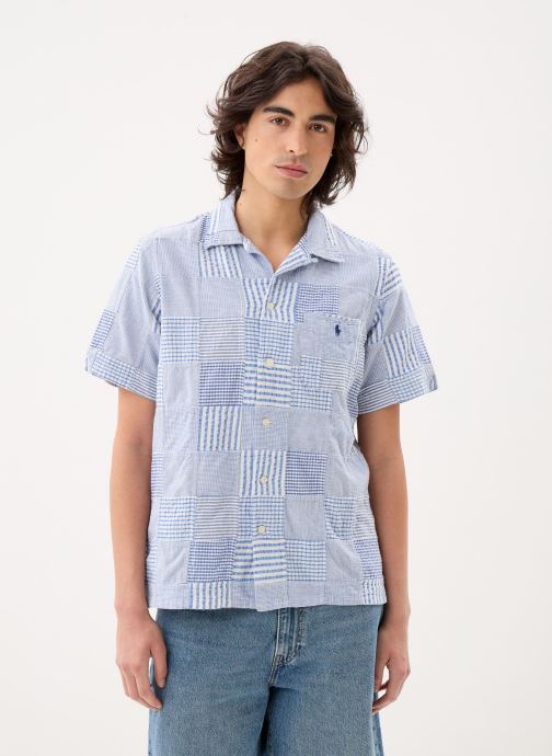 Polo Ralph Lauren Hemden Chemise en coton à motifs heren blauw