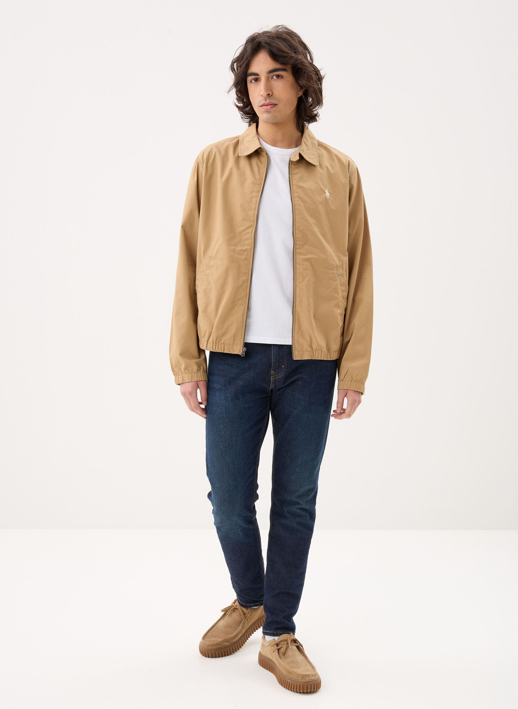 Windbreaker / Windjacken La veste Bayport en popeline herren beige Polo Ralph Lauren Windbreaker / Windjacken La veste Bayport en popeline herren beige CAFE TAN