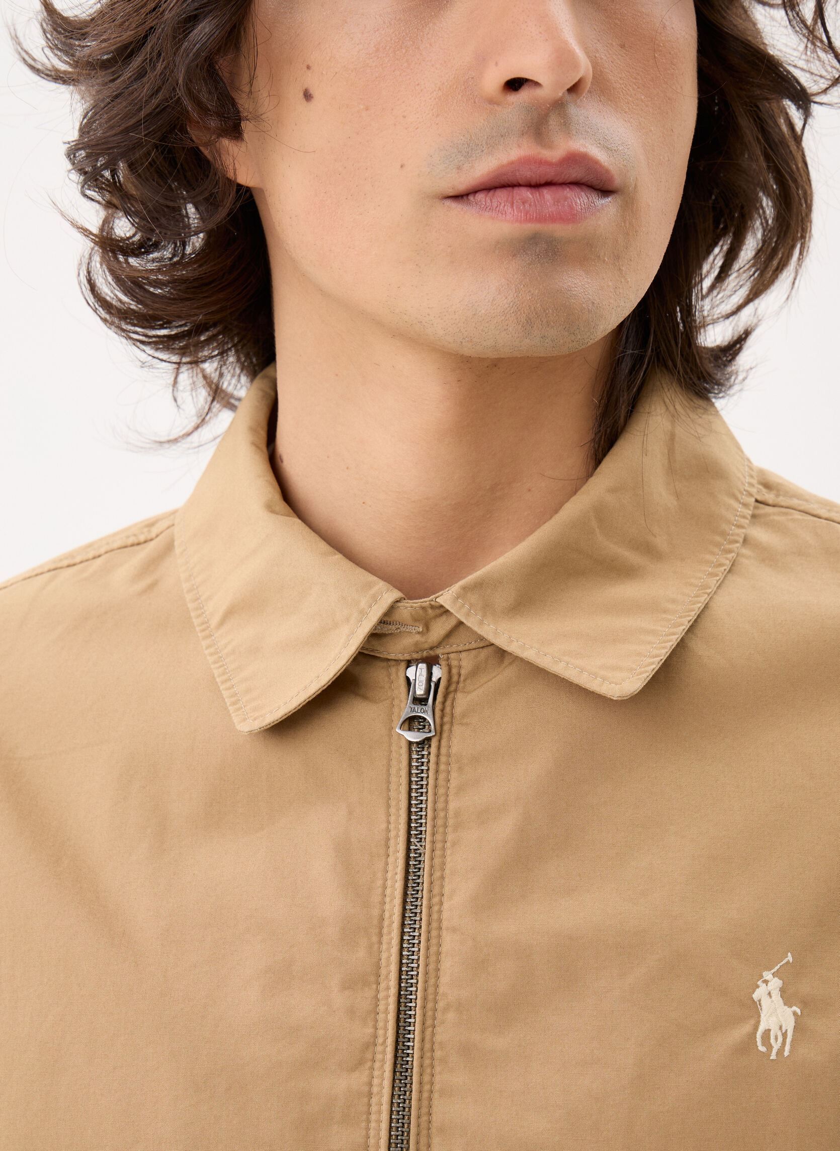 Windbreaker / Windjacken La veste Bayport en popeline herren beige Polo Ralph Lauren Windbreaker / Windjacken La veste Bayport en popeline herren beige CAFE TAN