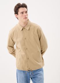 Vestes coupe-vents Veste Coach en seersucker rayé homme beige