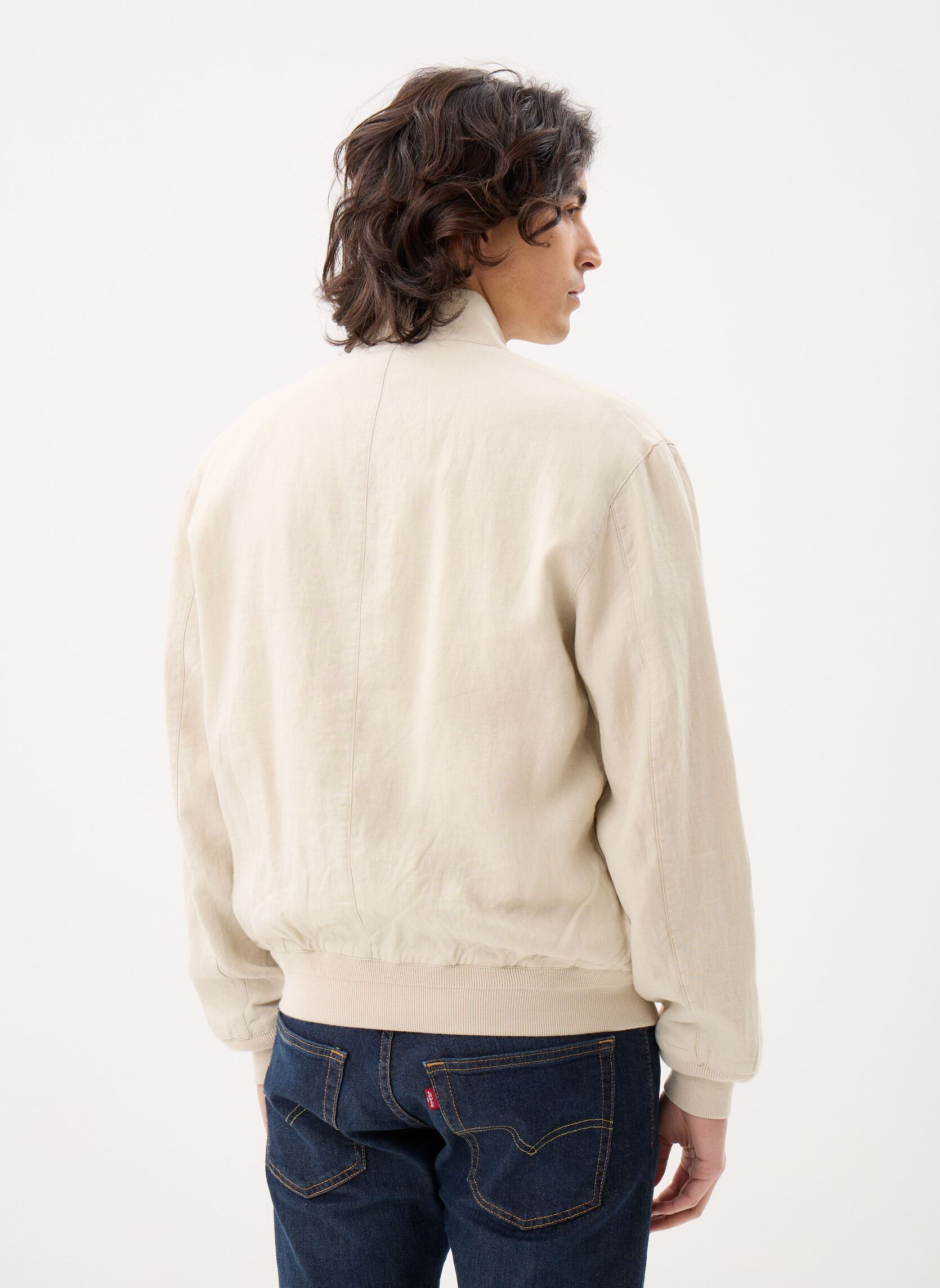 Windbreaker / Windjacken La veste Bedford en lin herren weiß Polo Ralph Lauren Windbreaker / Windjacken La veste Bedford en lin herren weiß BASIC SAND