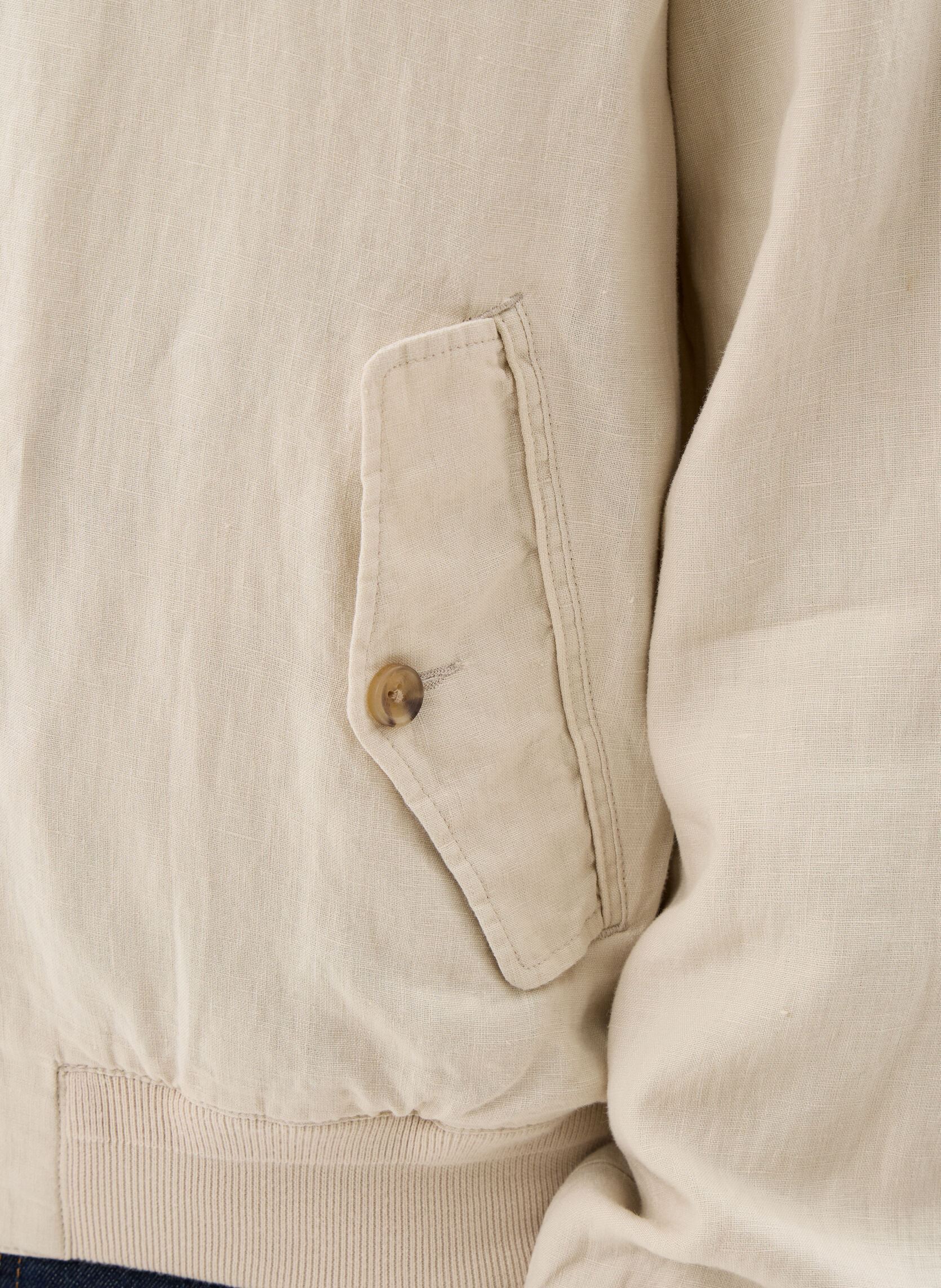 Windbreaker / Windjacken La veste Bedford en lin herren weiß Polo Ralph Lauren Windbreaker / Windjacken La veste Bedford en lin herren weiß BASIC SAND