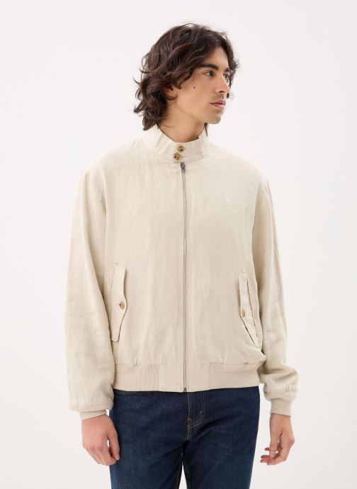 Polo Ralph Lauren Vestes coupe-vents La veste Bedford en lin homme blanc