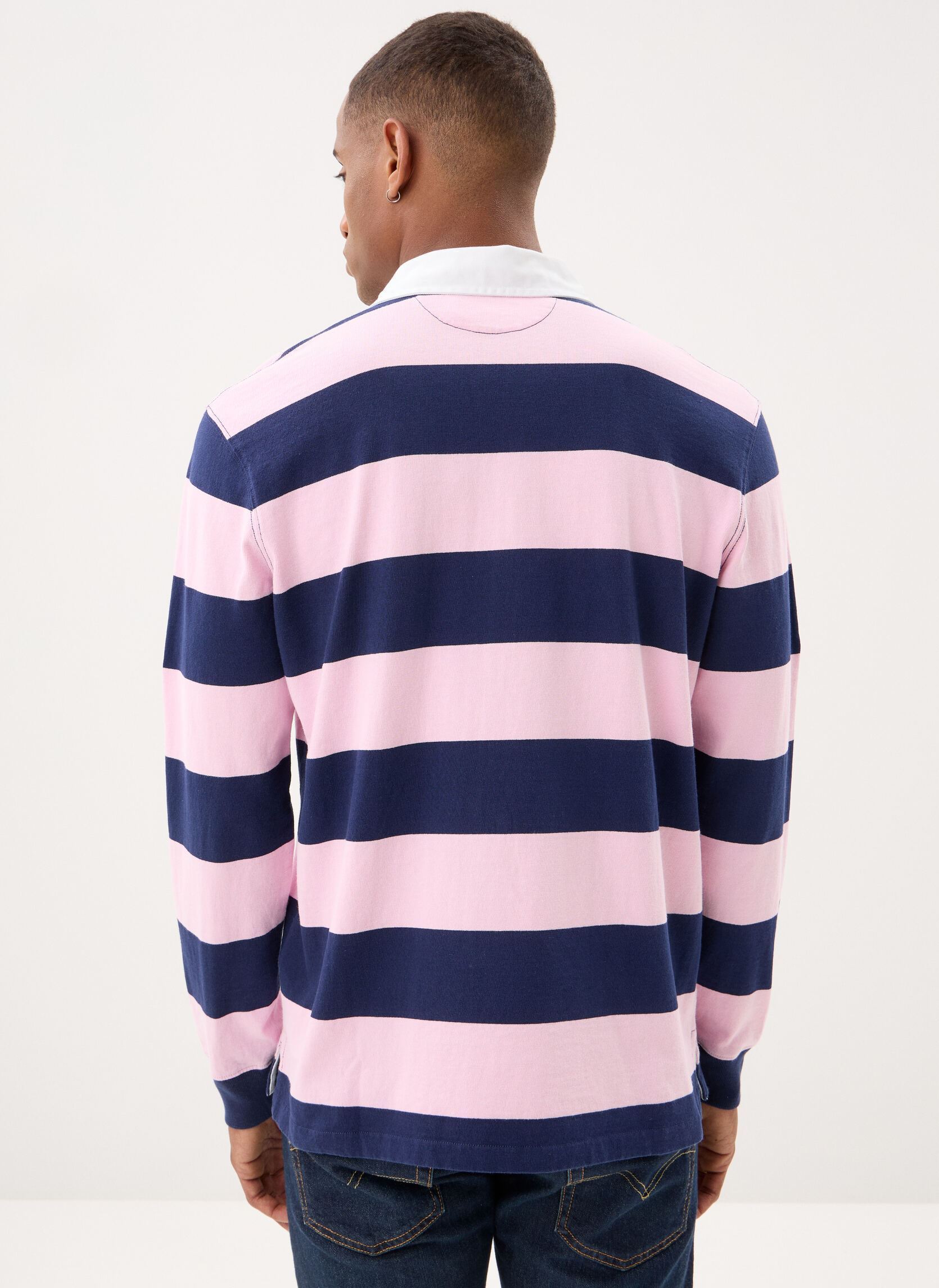 Polos Polo de rugby iconique homme rose Polo Ralph Lauren Polos Polo de rugby iconique homme rose CARMEL PINK/NEWPORT NAVY