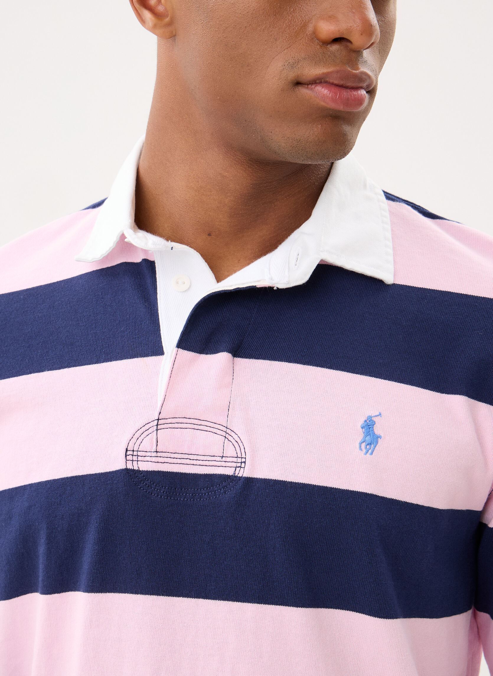 Polos Polo de rugby iconique homme rose Polo Ralph Lauren Polos Polo de rugby iconique homme rose CARMEL PINK/NEWPORT NAVY