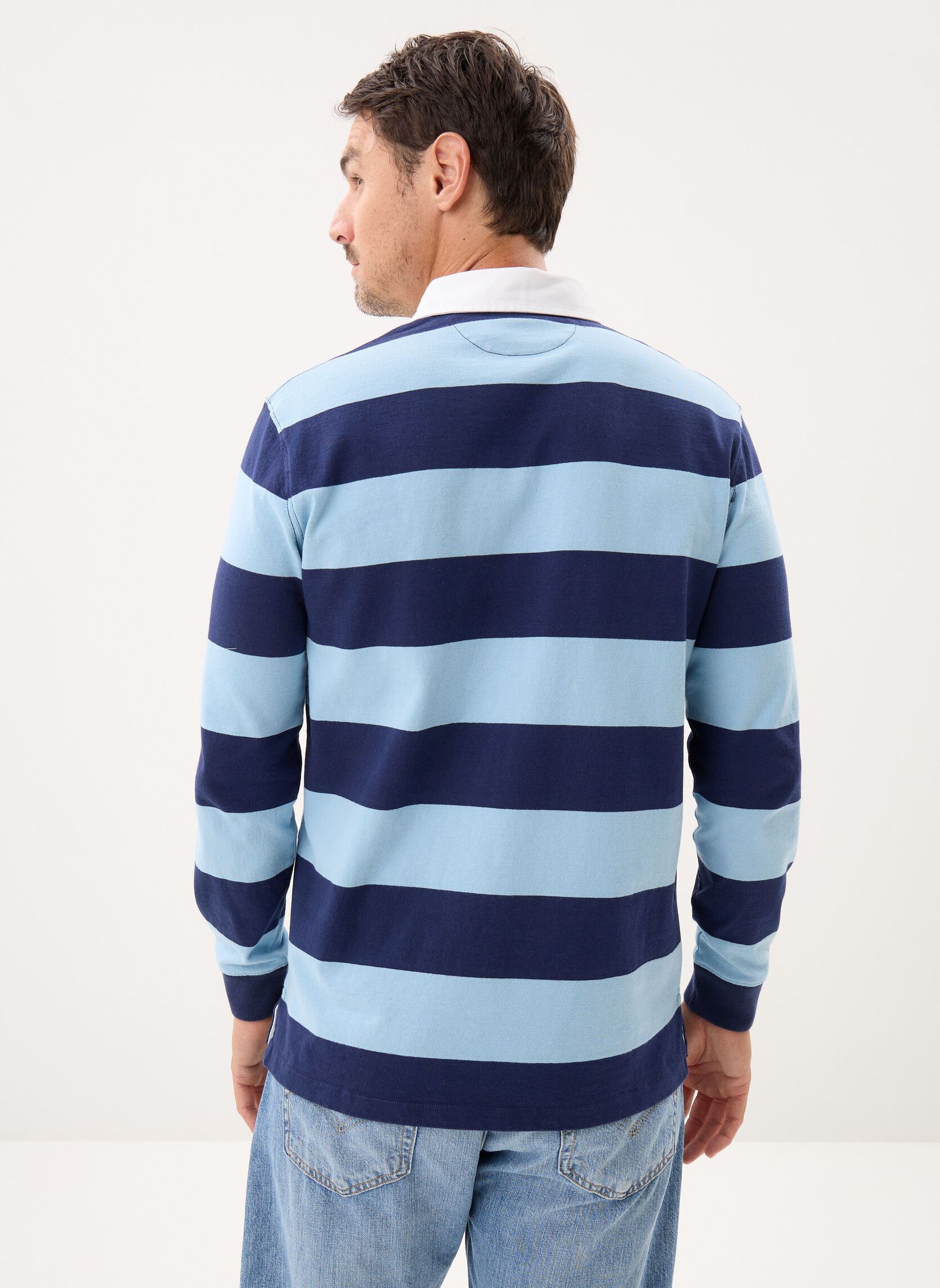 Polo's Polo de rugby iconique heren blauw Polo Ralph Lauren Polo's Polo de rugby iconique heren blauw POWDER BLUE/NEWPORT NAVY
