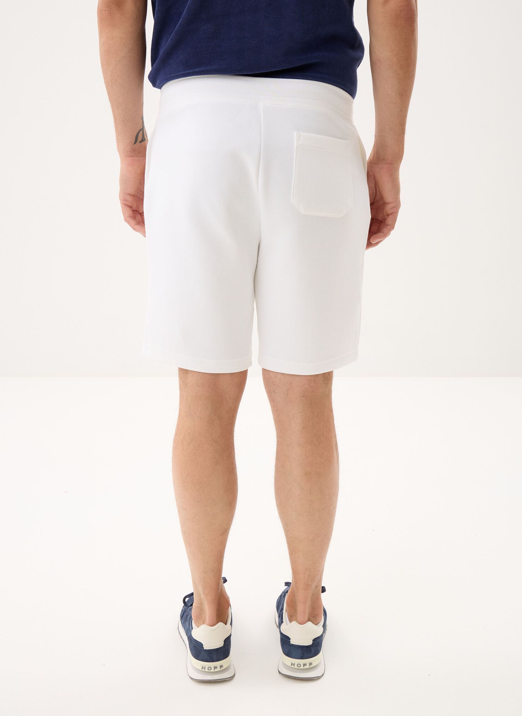 Shorts Short en maille double 23 cm heren wit Polo Ralph Lauren Shorts Short en maille double 23 cm heren wit WHITE/C9760