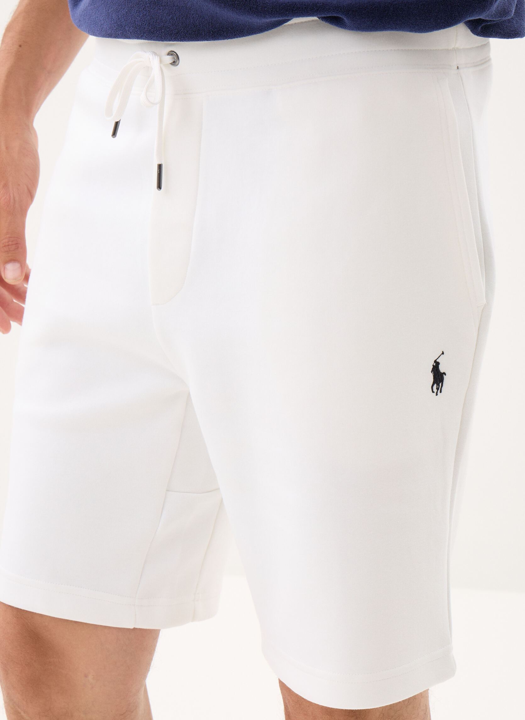 Shorts Short en maille double 23 cm heren wit Polo Ralph Lauren Shorts Short en maille double 23 cm heren wit WHITE/C9760
