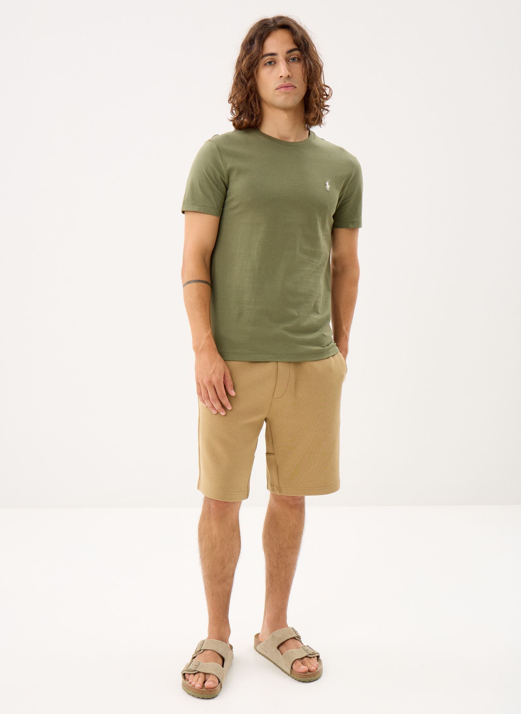 Shorts Short en maille double 23 cm herren beige Polo Ralph Lauren Shorts Short en maille double 23 cm herren beige DESERT TAN/C1730