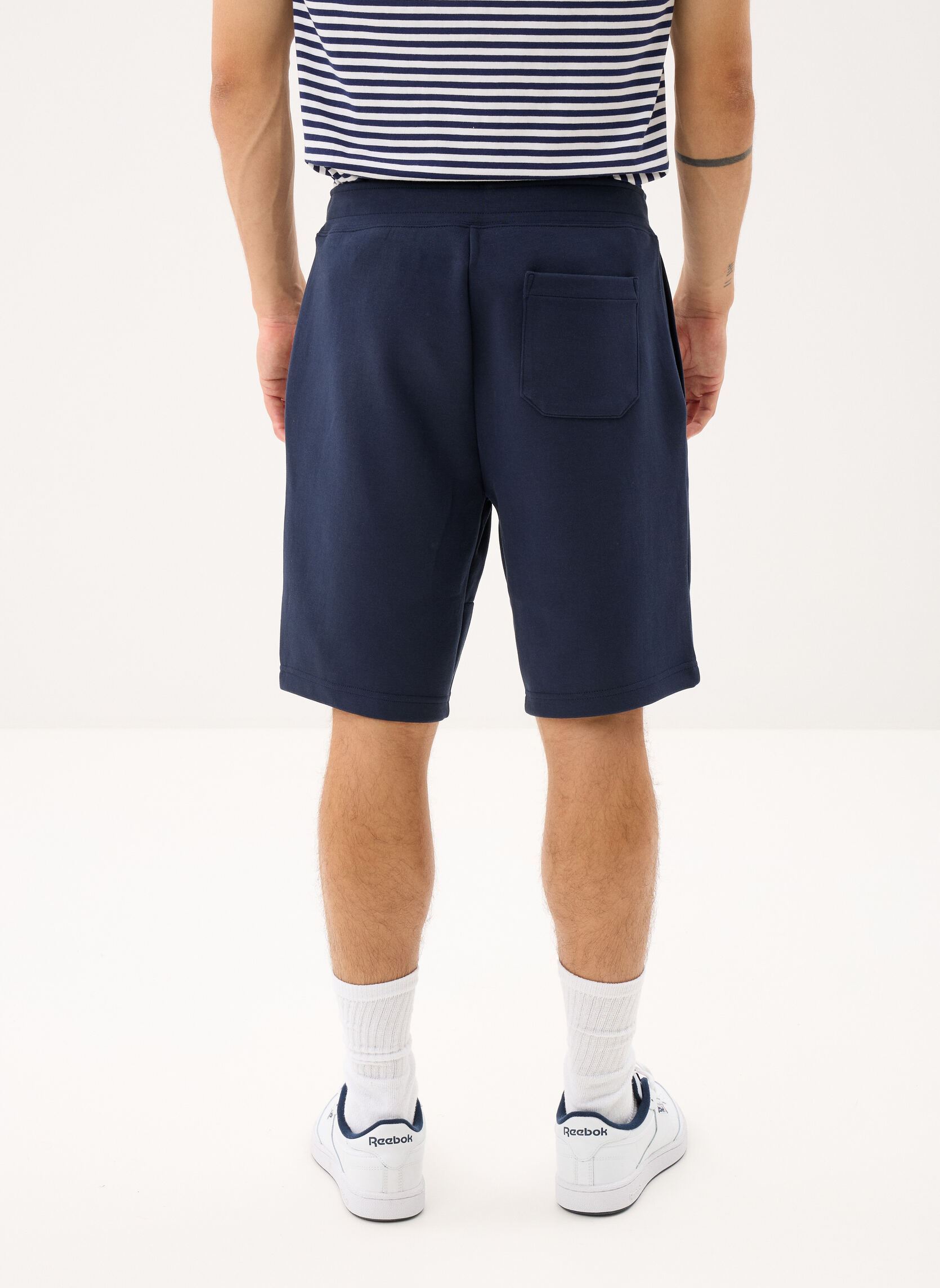 Shorts Short en maille double 23 cm homme bleu Polo Ralph Lauren Shorts Short en maille double 23 cm homme bleu AVIATOR NAVY/C1730