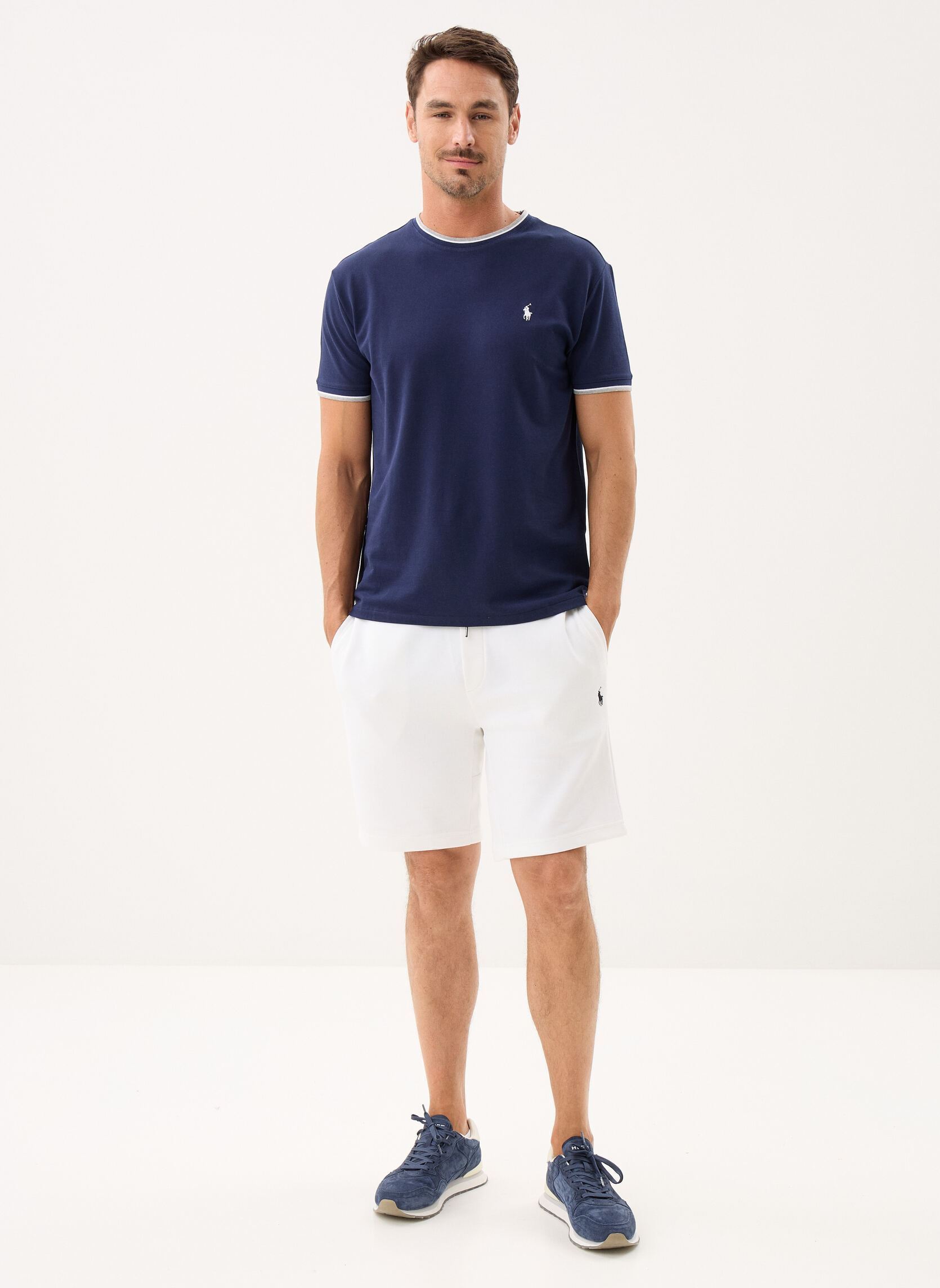 T-shirts T-shirt Classic Fit en piqué stretch heren blauw Polo Ralph Lauren T-shirts T-shirt Classic Fit en piqué stretch heren blauw NEWPORT NAVY/C1730