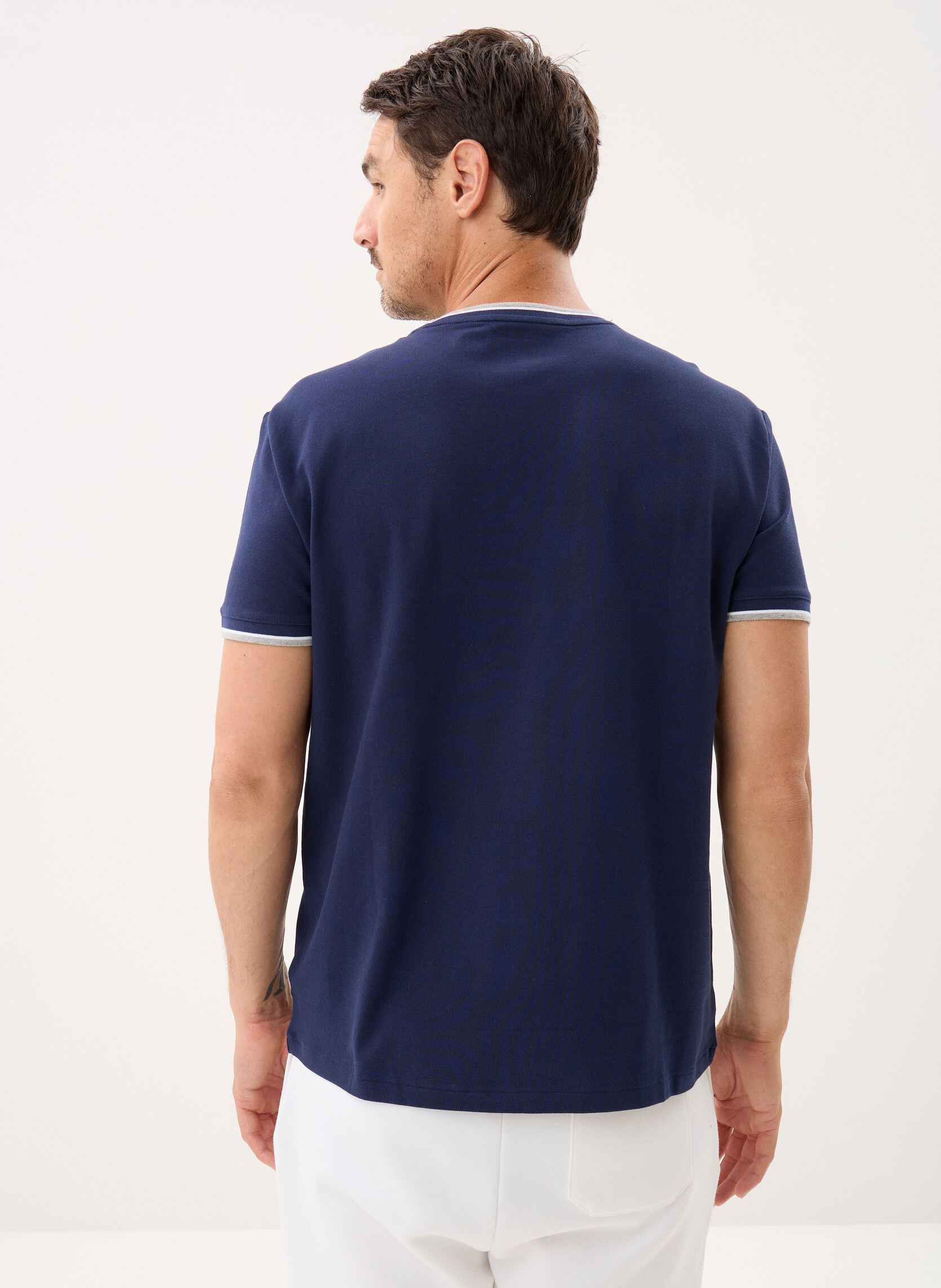 T-shirts T-shirt Classic Fit en piqué stretch heren blauw Polo Ralph Lauren T-shirts T-shirt Classic Fit en piqué stretch heren blauw NEWPORT NAVY/C1730