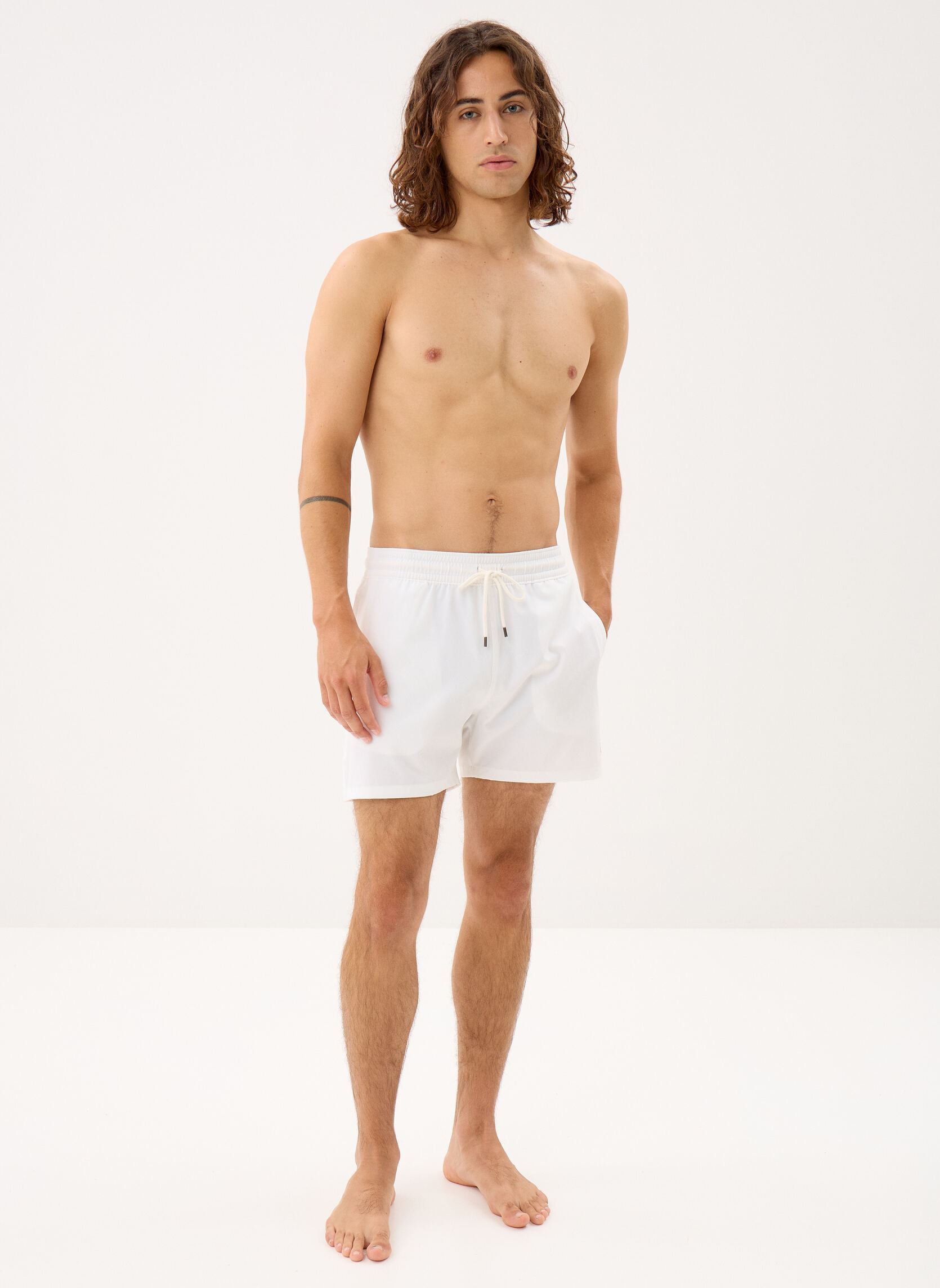 Zwemshorts Short de bain Traveler classique 710B167 heren wit Polo Ralph Lauren Zwemshorts Short de bain Traveler classique 710B167 heren wit WHITE