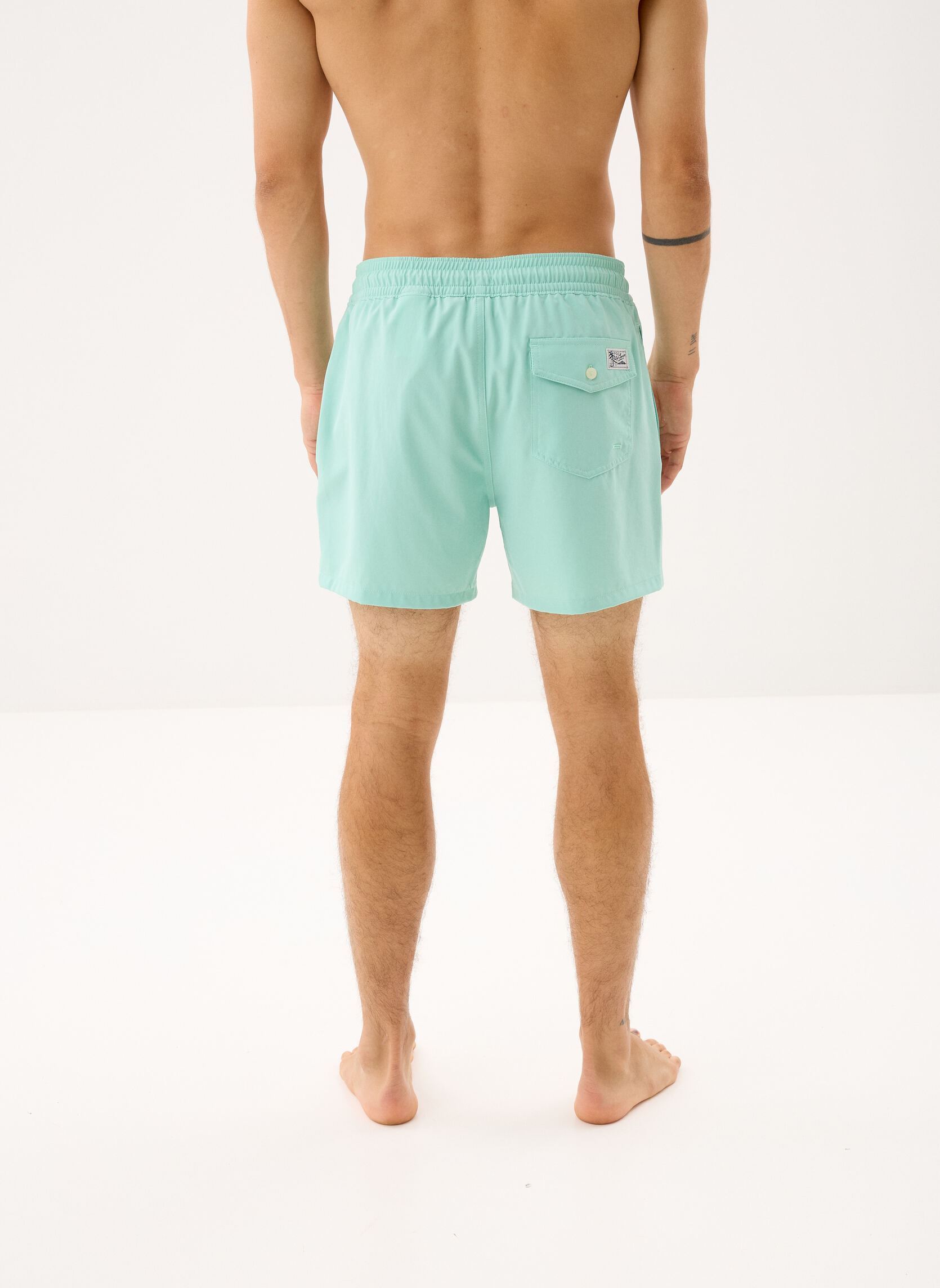 Shorts de bain Short de bain Traveler classique 710B167 homme vert Polo Ralph Lauren Shorts de bain Short de bain Traveler classique 710B167 homme vert CELADON