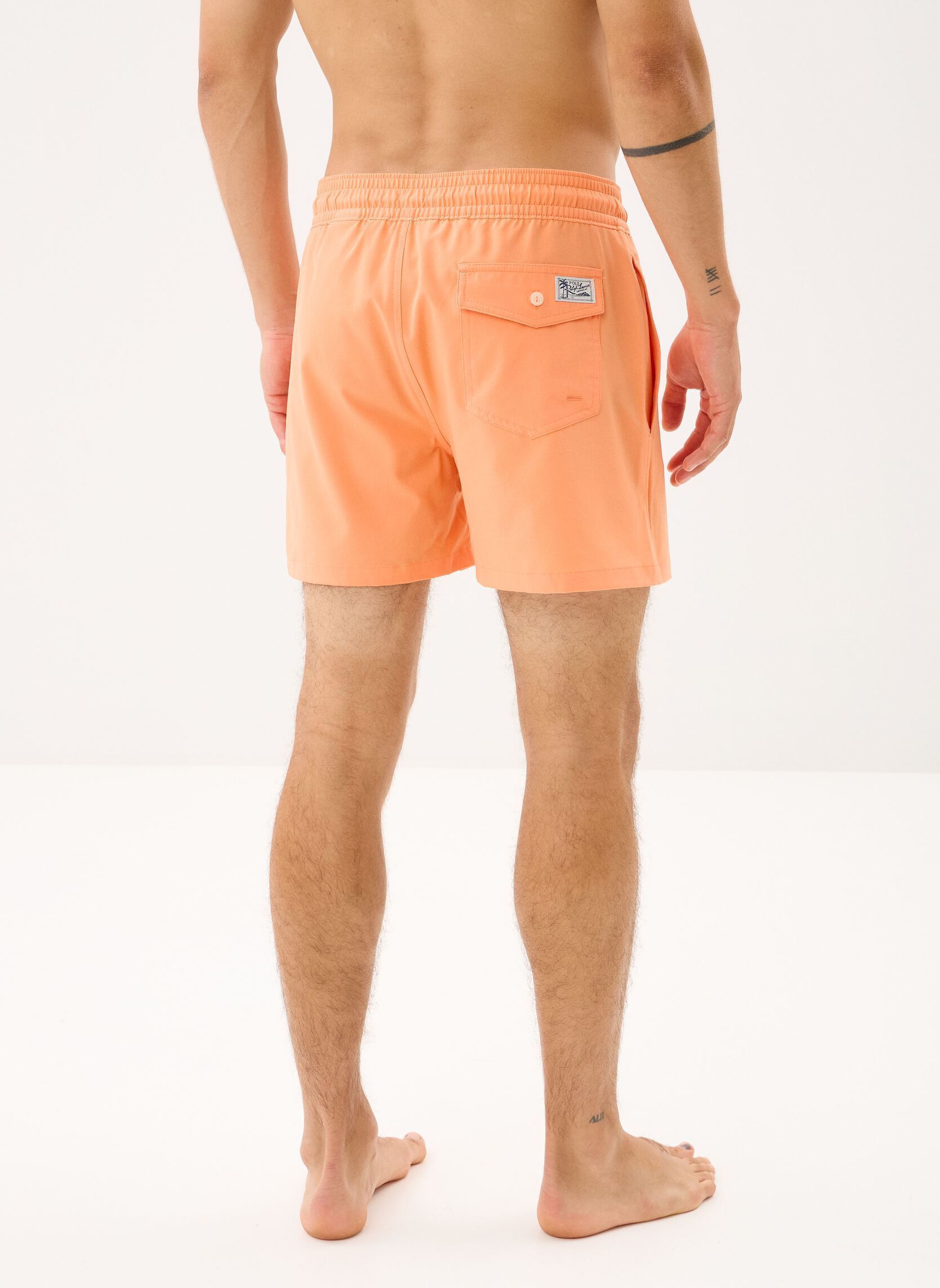 Shorts de bain Short de bain Traveler classique 710B167 homme orange Polo Ralph Lauren Shorts de bain Short de bain Traveler classique 710B167 homme orange POMPANO ORANGE