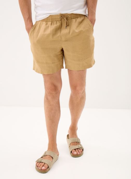 Polo Ralph Lauren Shorts Short Polo prepster en lin 15 cm heren beige