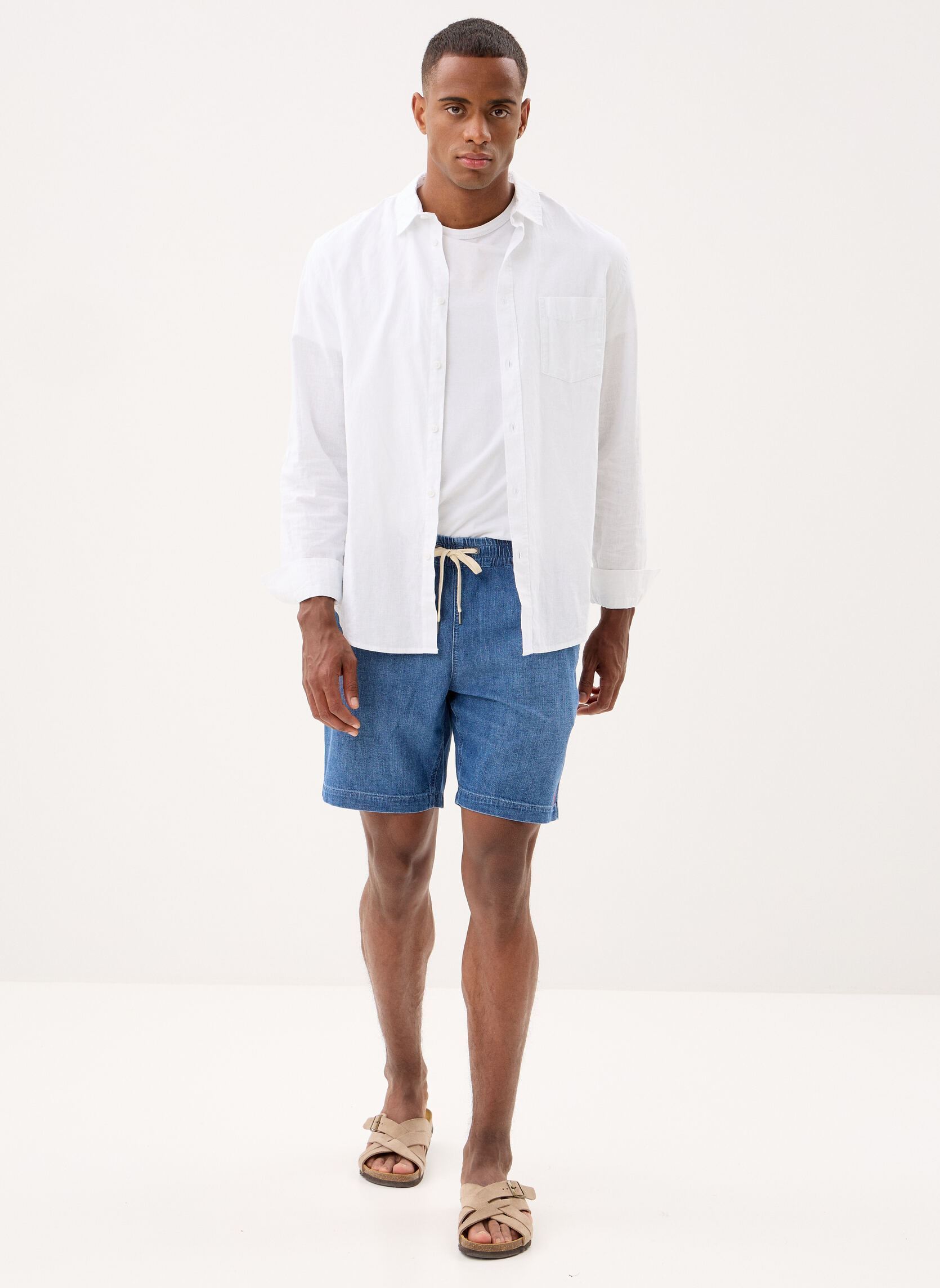 Shorts Short en denim Polo Prepster homme bleu Polo Ralph Lauren Shorts Short en denim Polo Prepster homme bleu BLANE